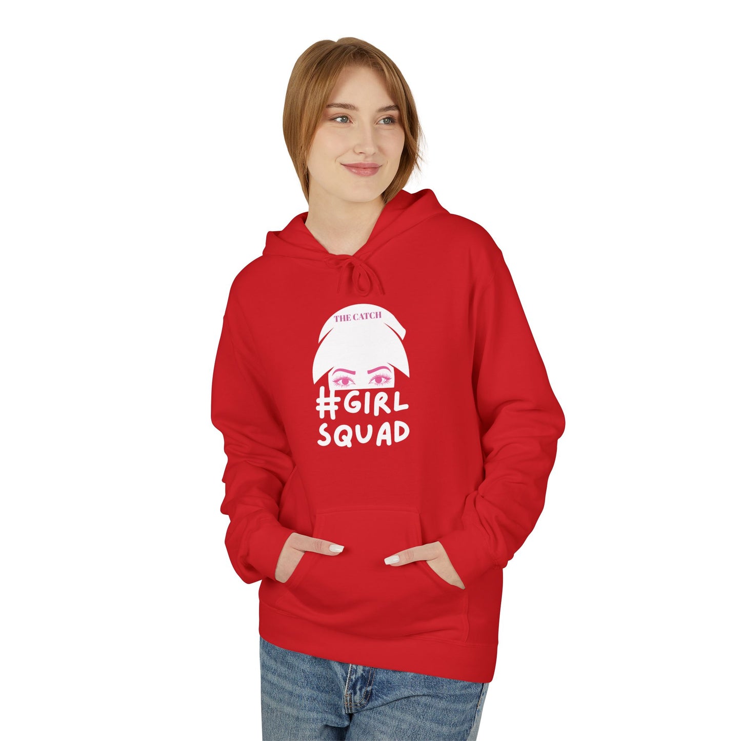 #GirlSquad Softstyle Fleece Hoodie – Perfect for Friends' Gatherings & Cozy Days