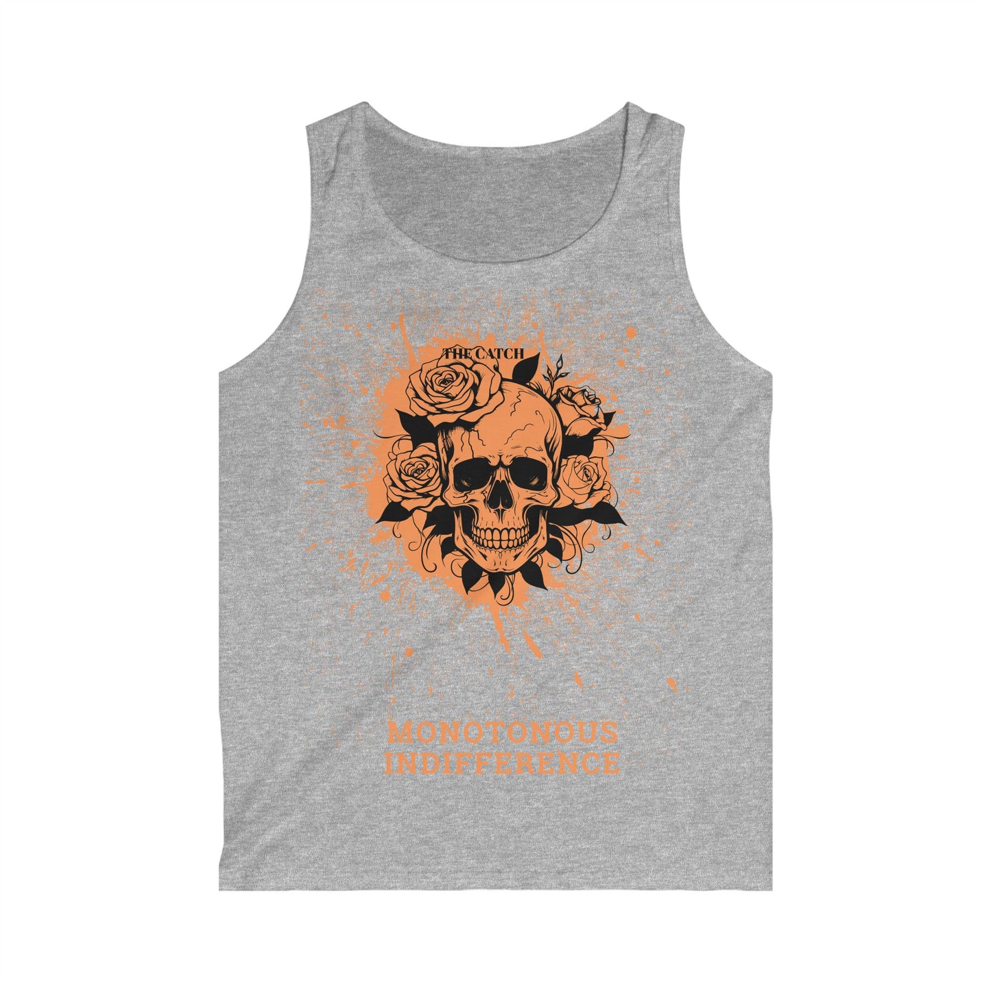 Men's Softstyle Tank Top - Monotonous Indifference Skull Design
