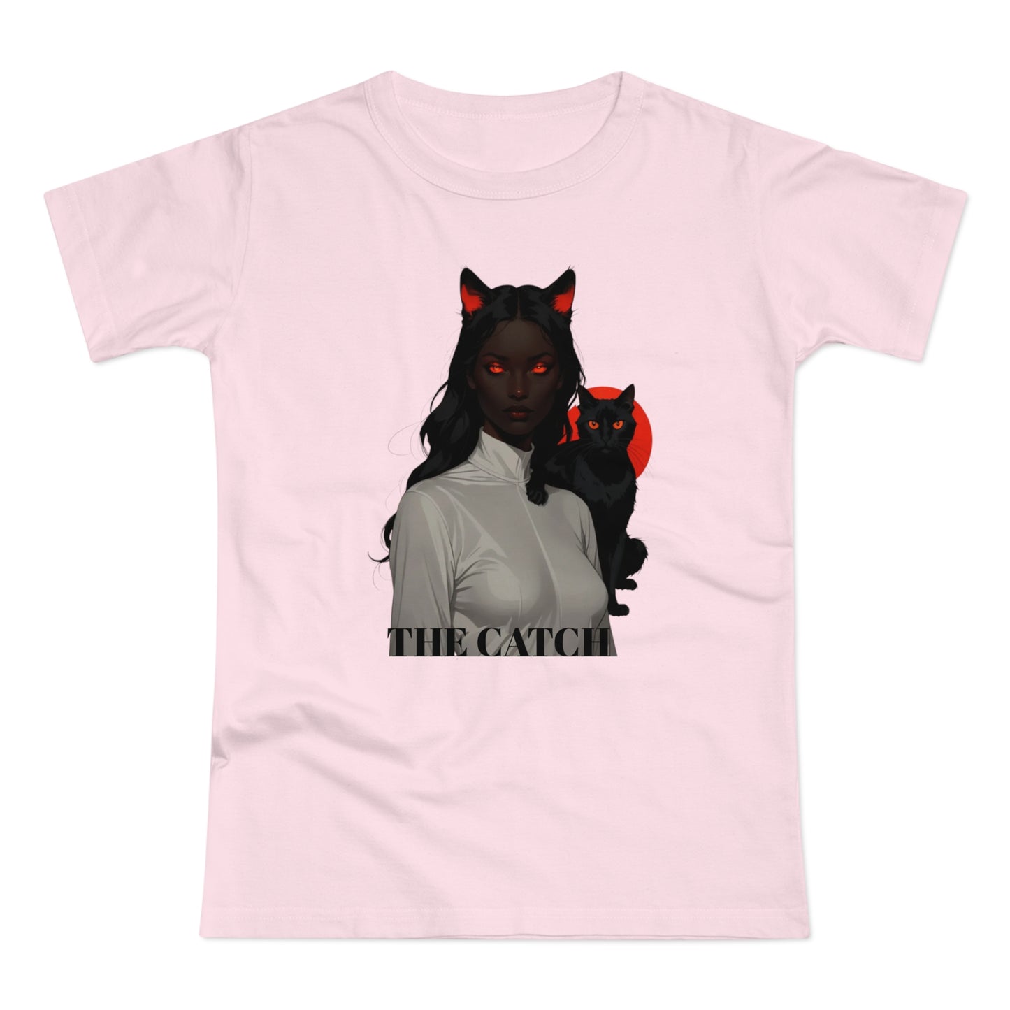 The Catch Women's T-Shirt - Stylish Cat-Themed Graphic Tee for Cat Lovers - THE CATCH