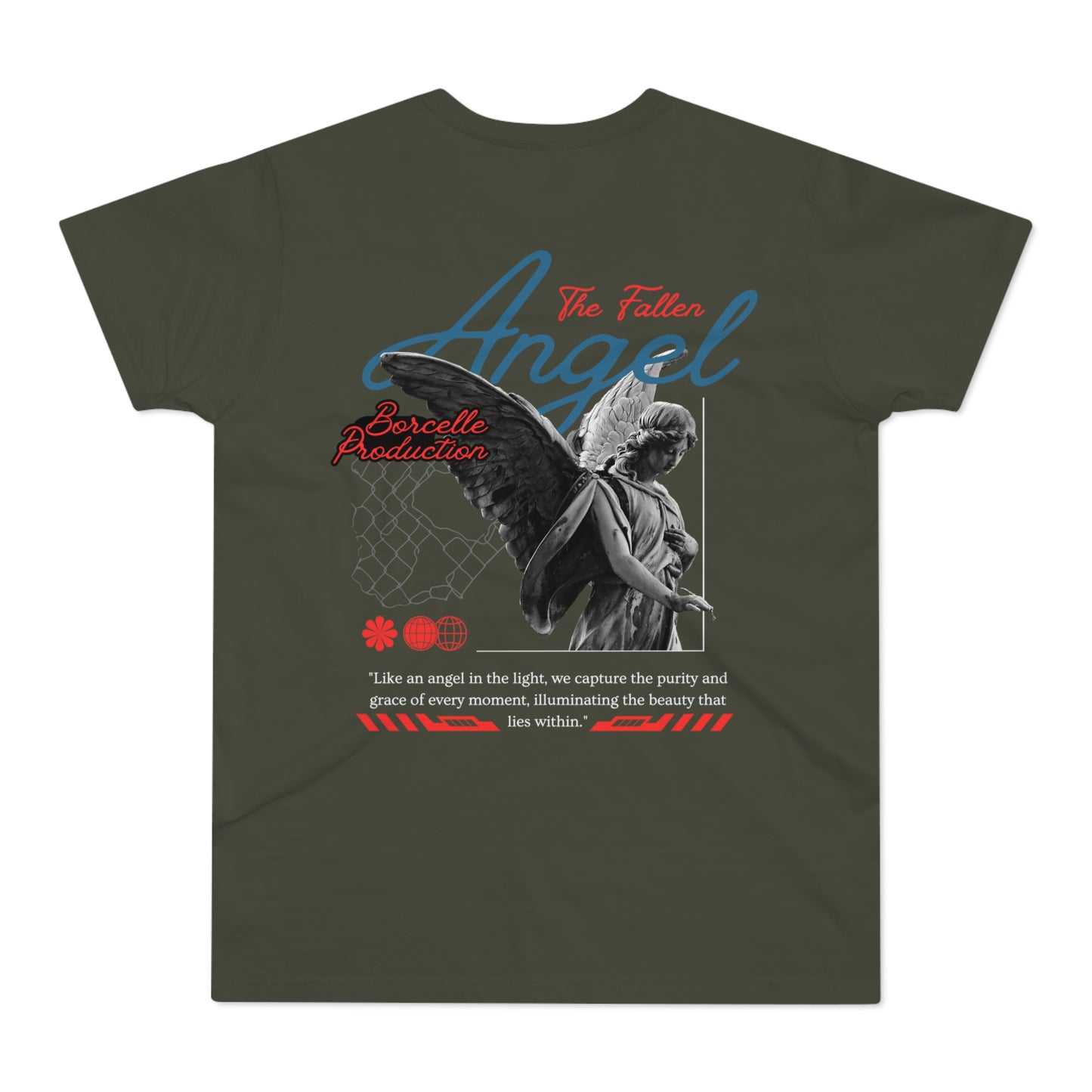 Men's Graphic T-Shirt - 'The Catch' Fallen Angel Design