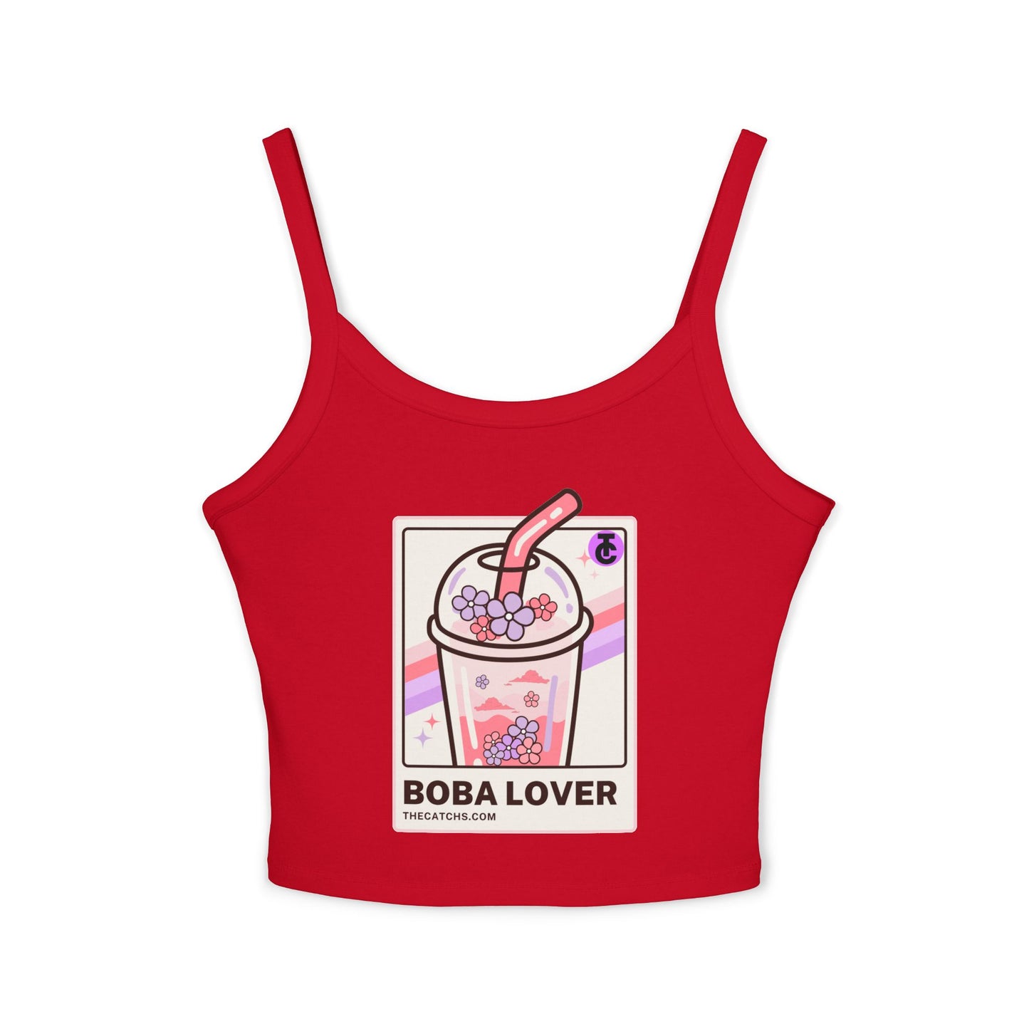 Boba Lover Women's Spaghetti Strap Tank Top | Cute Summer Top, Bubble Tea Apparel, Gift for Boba Fans, Casual Wear, Hot Weather Style - THE CATCH