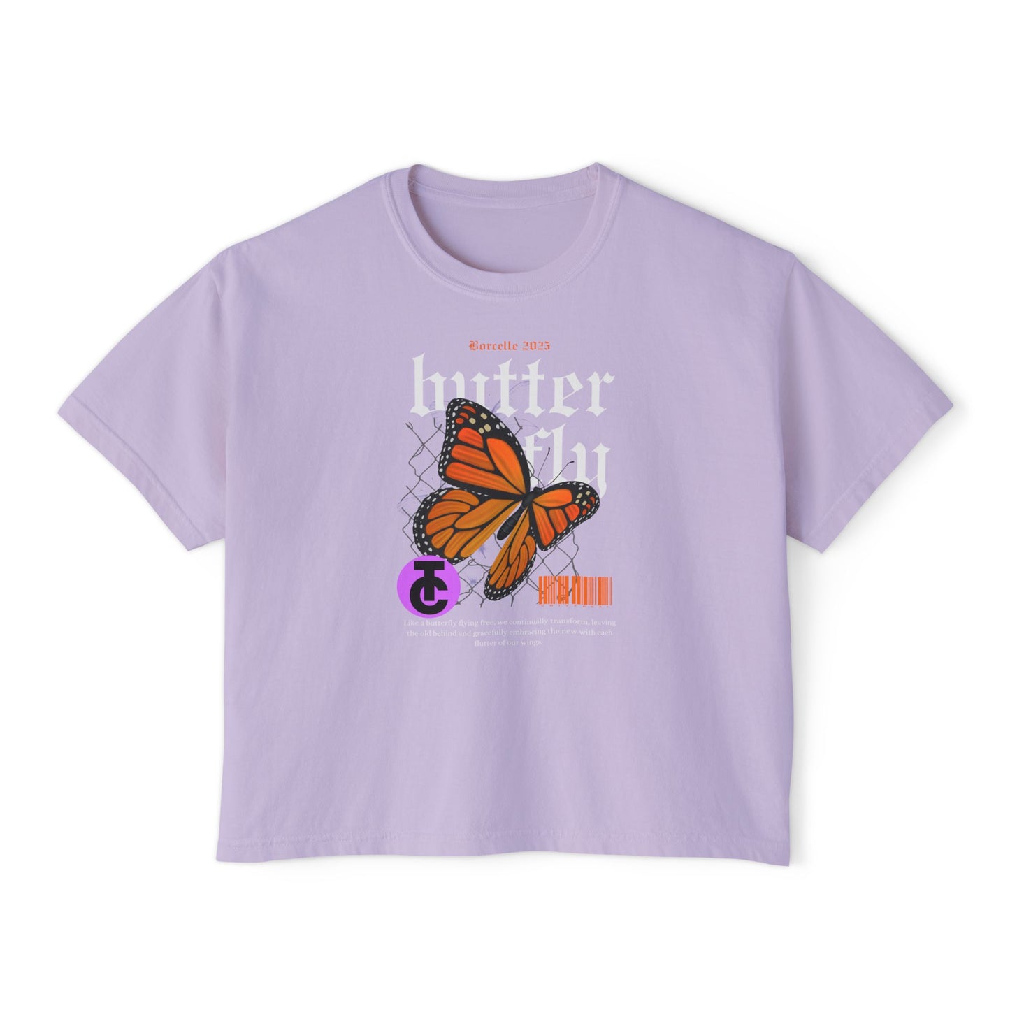Bohemian Butterfly Women's Boxy Tee, Casual Tee, Graphic Tee, Summer Shirt, Nature Lover Gift - THE CATCH