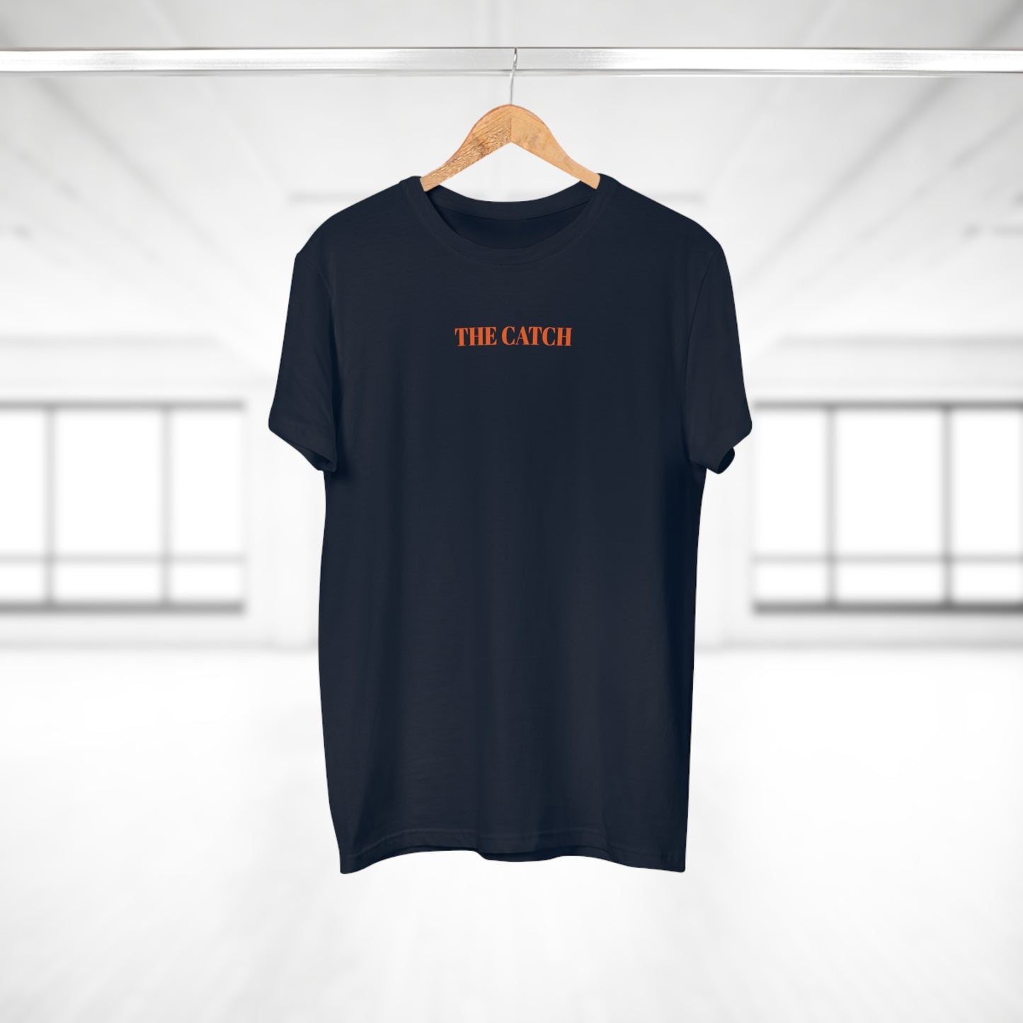 Men's Orange T-Shirt with 'The Catch' and Authentic Design - Perfect for Casual Wear & Gifts
