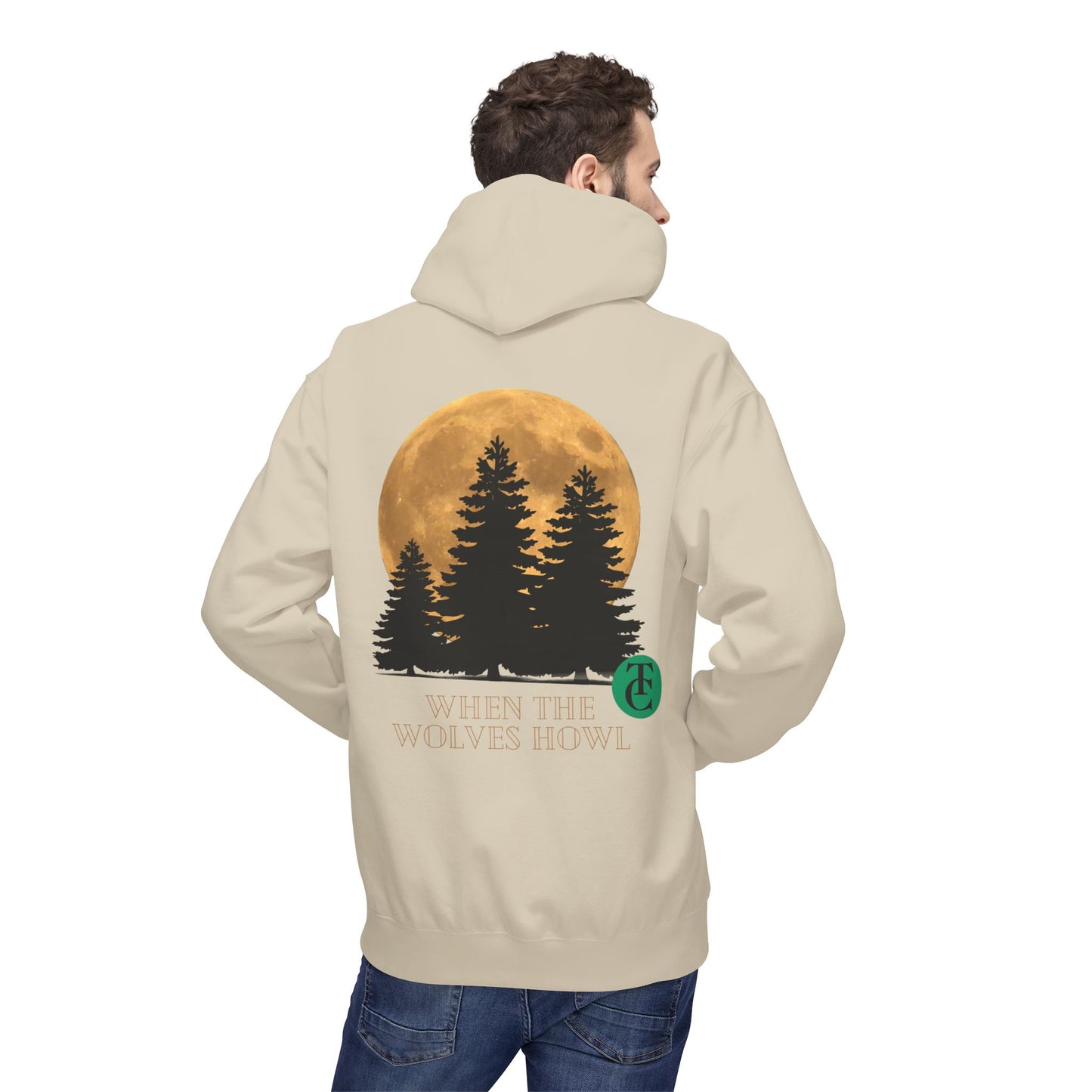Midweight Softstyle Fleece Hoodie - 'When the Wolves Howl' Design - THE CATCH