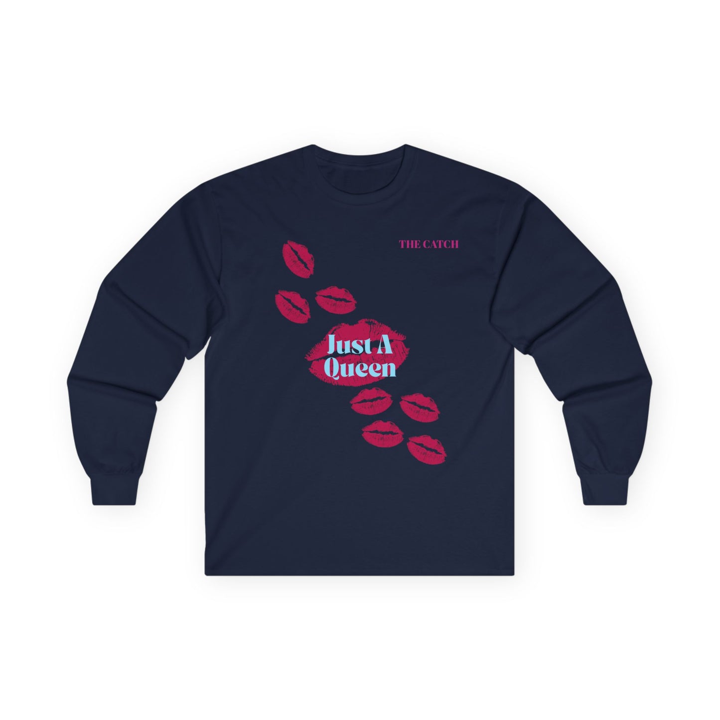 Just A Queen Long Sleeve Tee - Stylish Women's Cotton Shirt