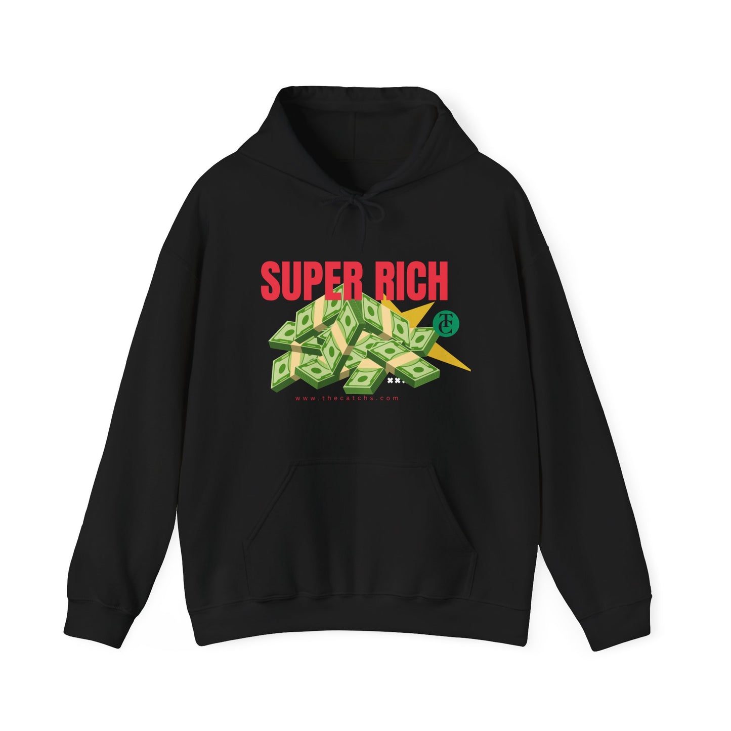Super Rich Hoodie: Casual, Trendy Sweatshirt for Wealth Enthusiasts, Perfect Gift for Birthdays, Graduations, Holidays - THE CATCH