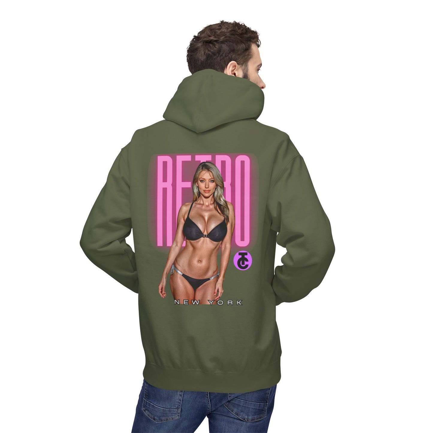 Retro New York Fleece Hoodie, 80s Style Sweatshirt, Vintage Hoodie, Casual Streetwear, Trending Fashion