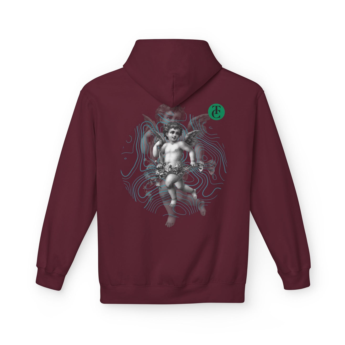 Fleece Hoodie with Cupid Design - Softstyle, Comfortable, Perfect for Casual Wear - THE CATCH