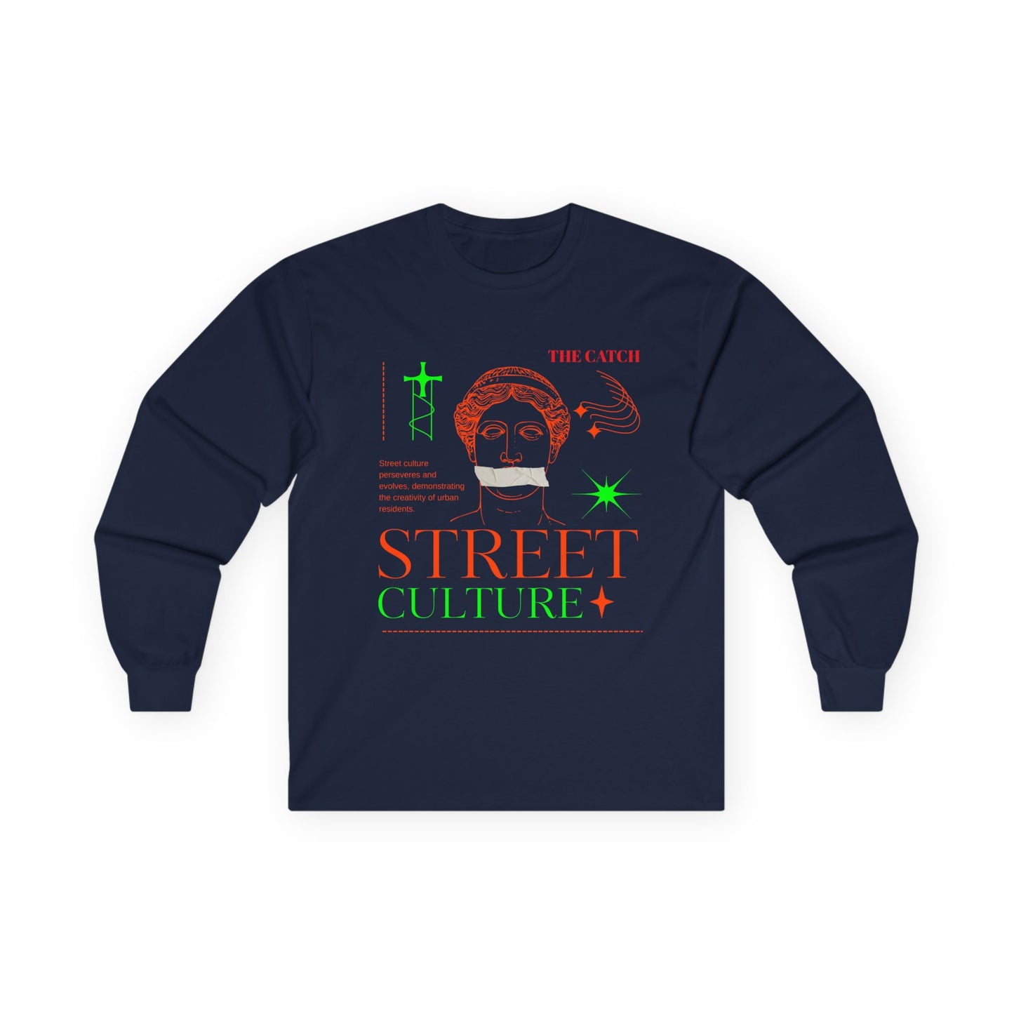 Street Culture Long Sleeve Tee - Ultra Cotton Graphic Tee - THE CATCH