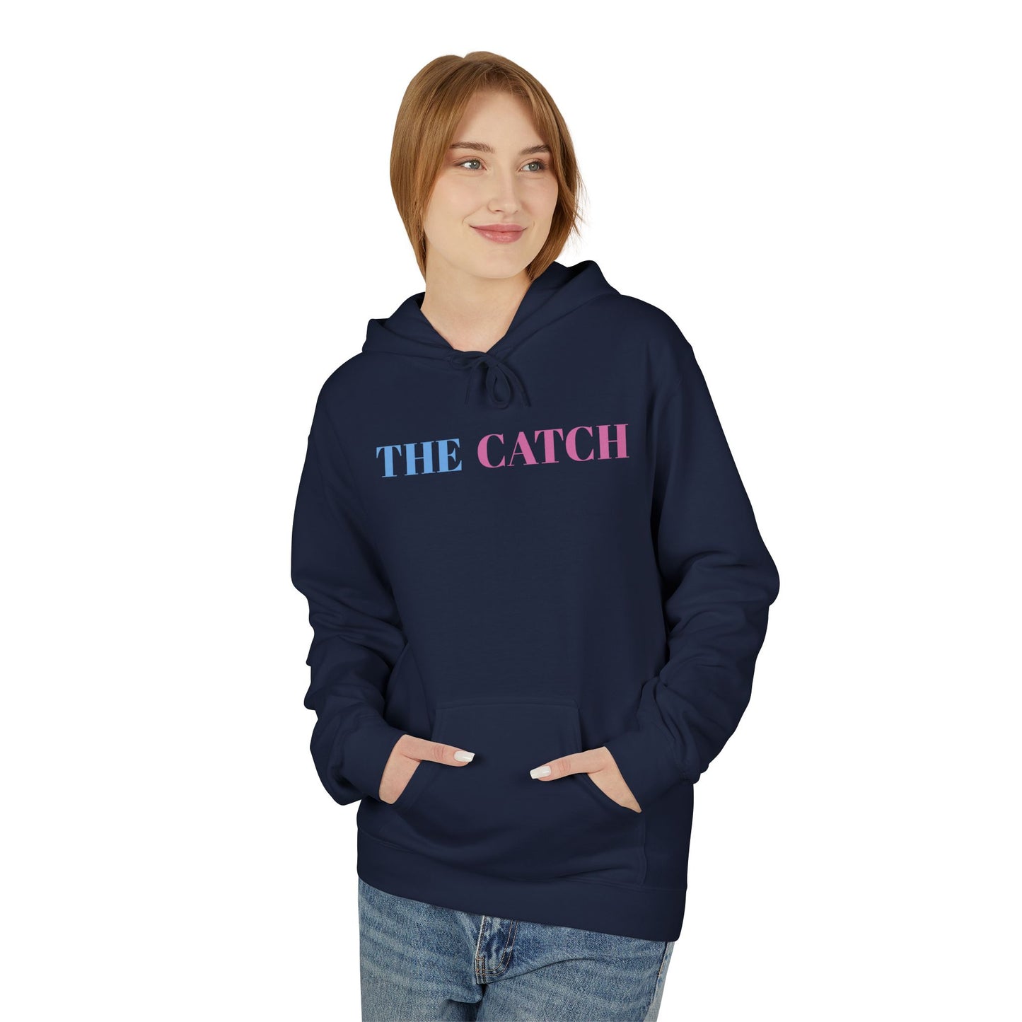 Midweight Hoodie - "Live in the Moment" Casual Fleece Sweatshirt - THE CATCH