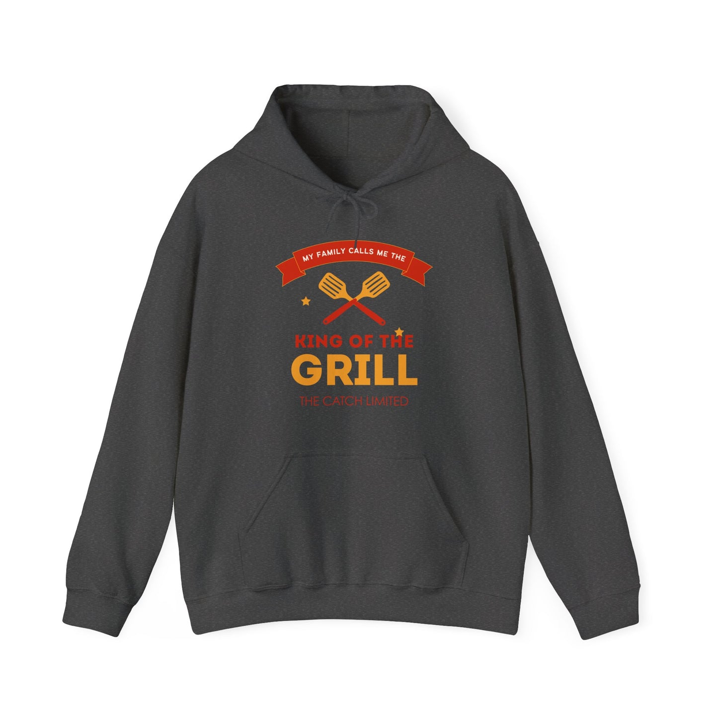 King of the Grill Heavy Blend™ Hooded Sweatshirt, BBQ Sweatshirt, Father's Day Gift, Grilling Hoodie, Casual Comfort Wear - THE CATCH