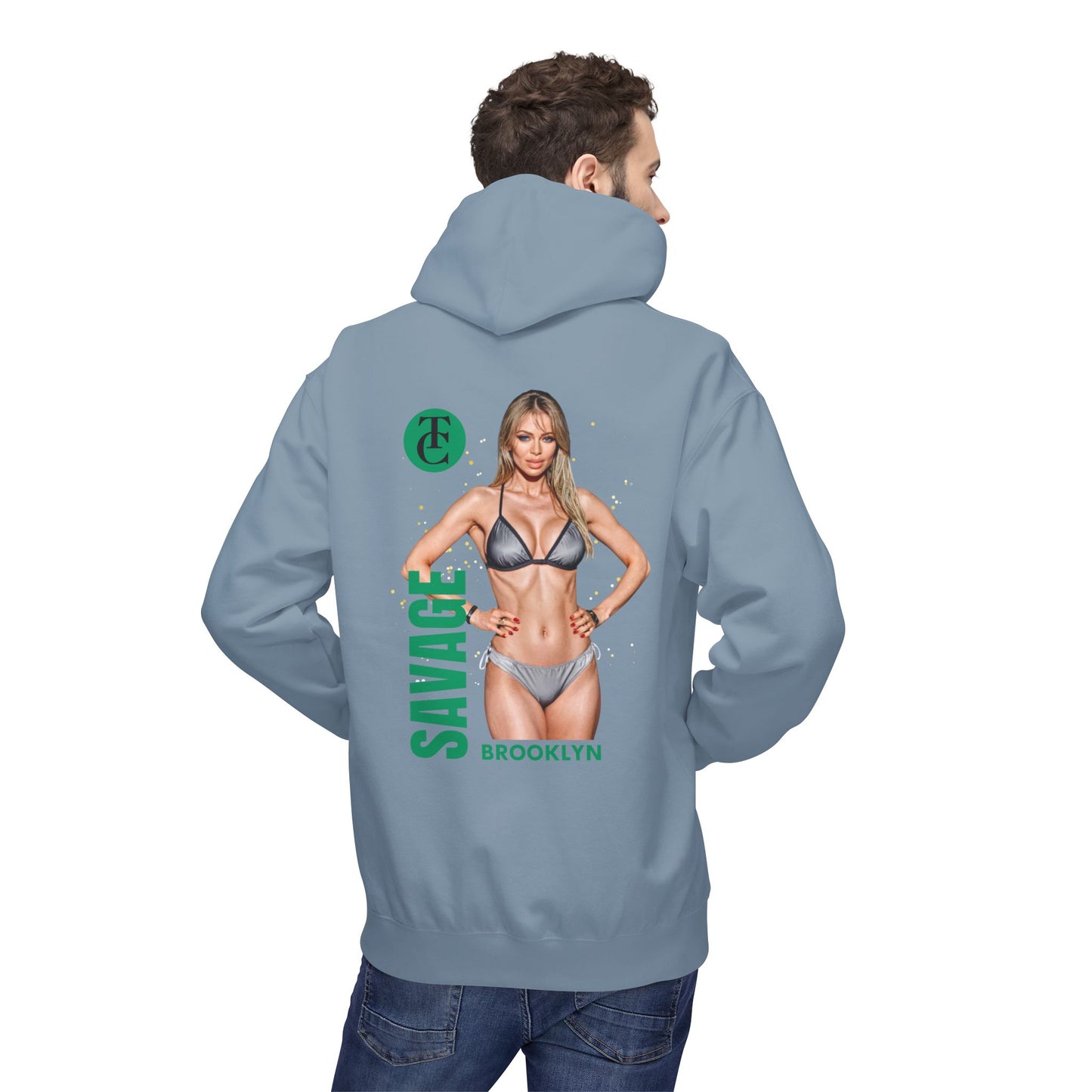 Savage Brooklyn Midweight Fleece Hoodie - Casual Streetwear Fashion