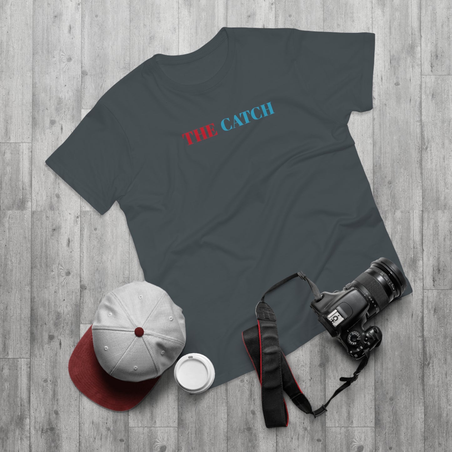 Men's Graphic T-Shirt - "The Catch" with Skull Design