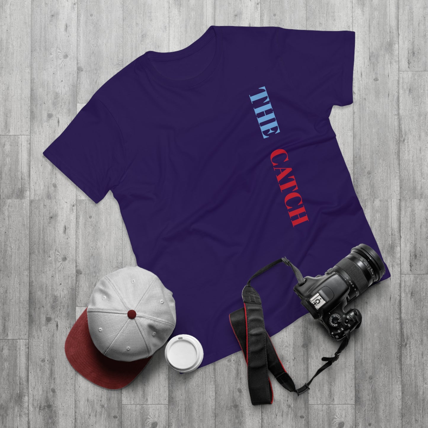 Men's Graphic T-Shirt - 'The Catch' Fallen Angel Design