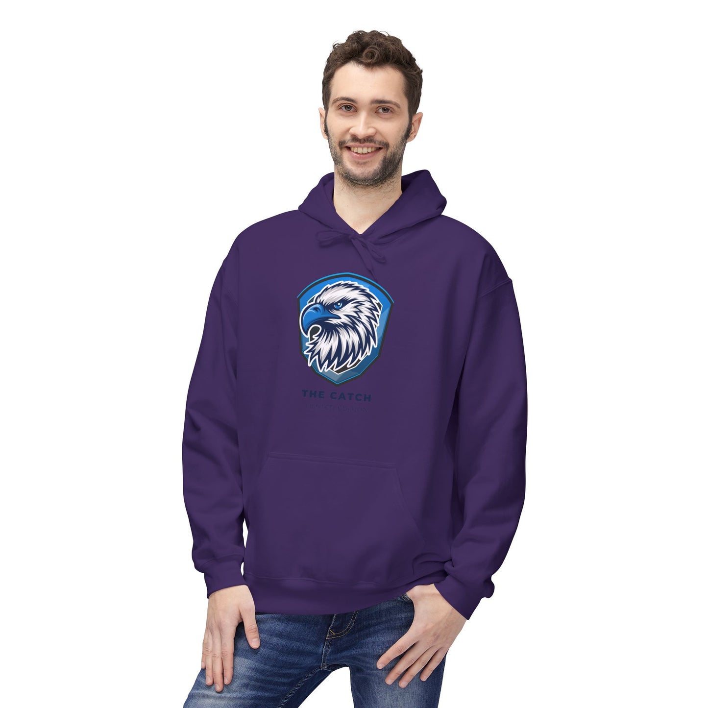 Eagle Graphic Fleece Hoodie - Warm, Stylish, Perfect for Outdoors, Gifts for Nature Lovers, Adventure Apparels, Casual Wear