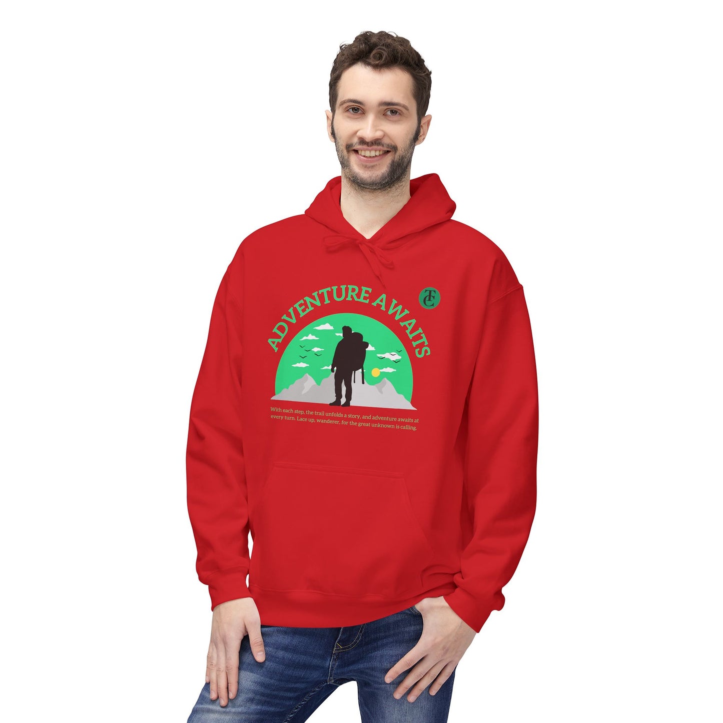 Adventure Awaits Fleece Hoodie – Cozy Travel & Outdoor Gear