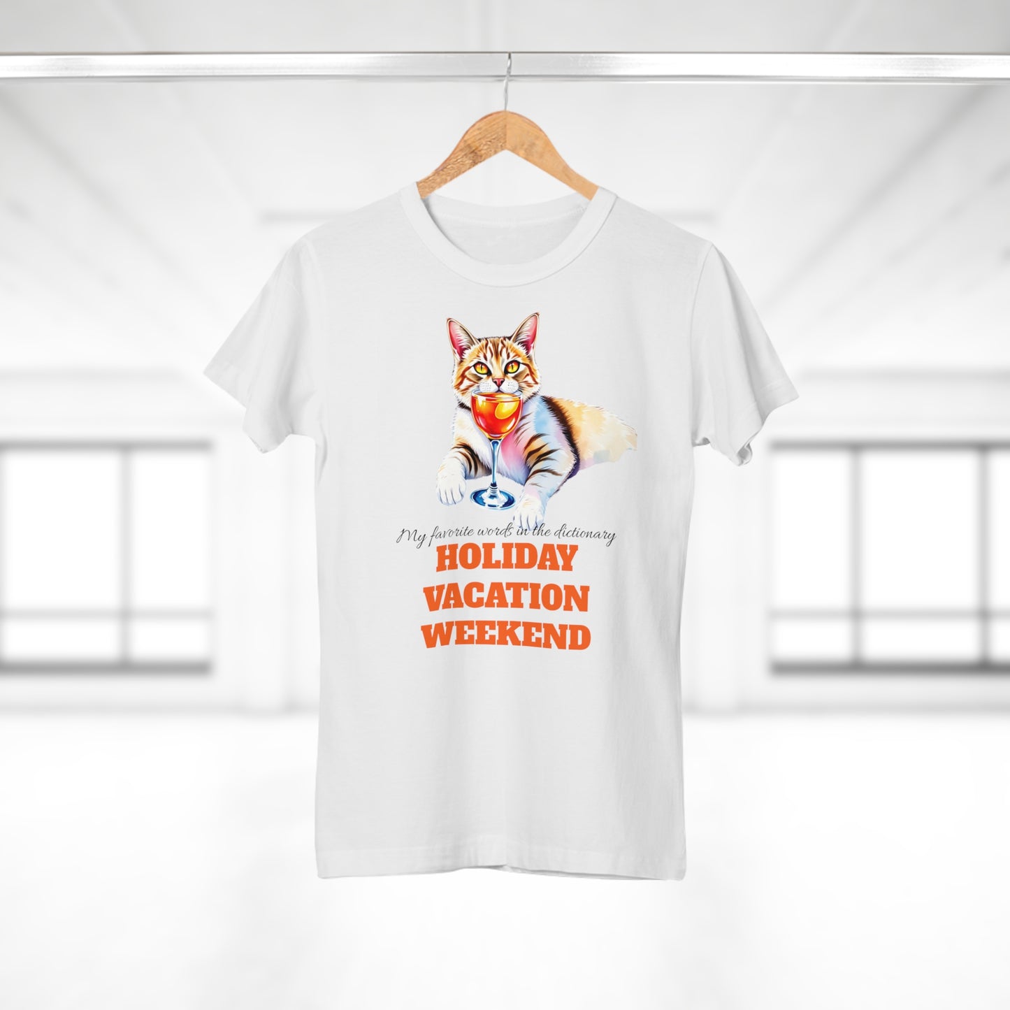 Cat Lover's Holiday Vacation T-Shirt