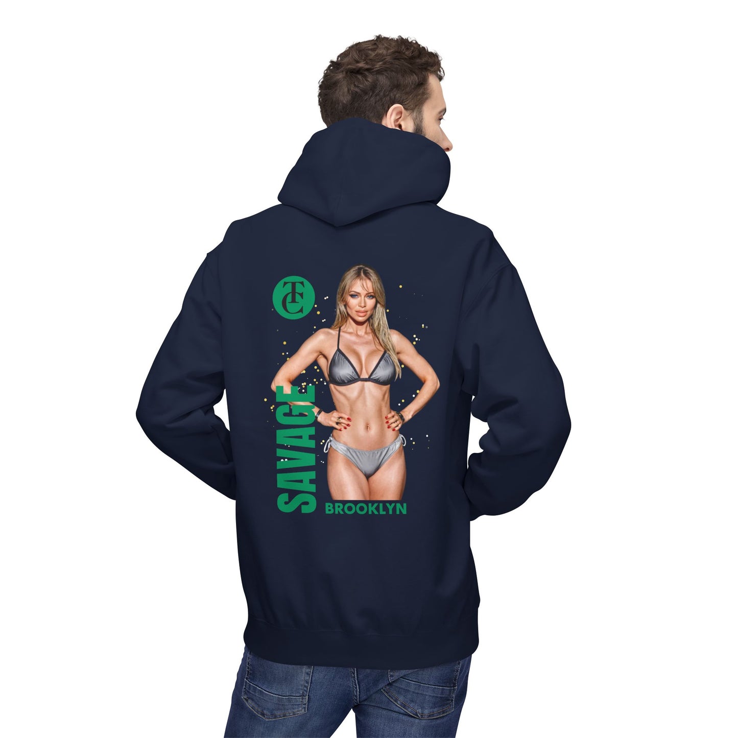 Savage Brooklyn Midweight Fleece Hoodie - Casual Streetwear Fashion