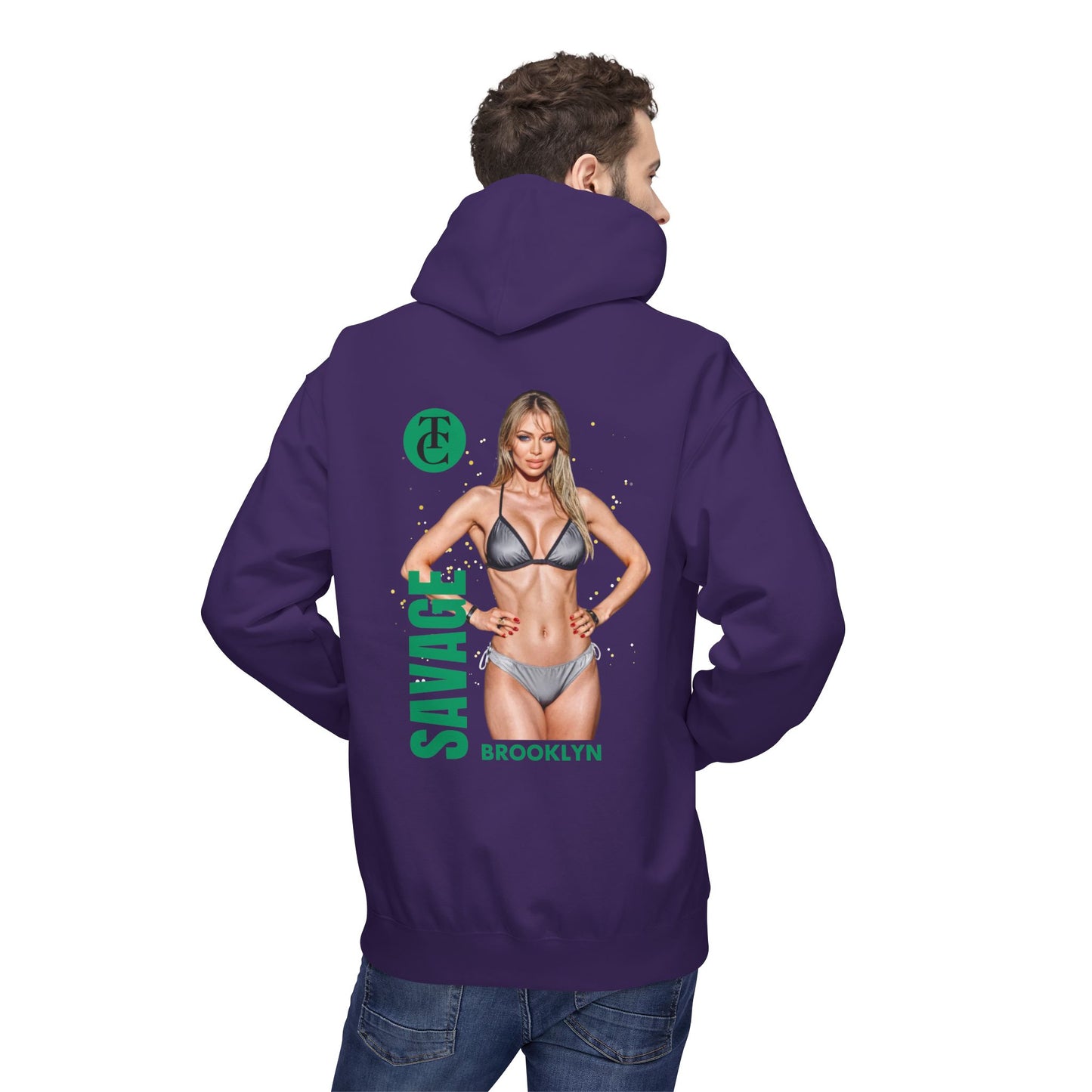 Savage Brooklyn Midweight Fleece Hoodie - Casual Streetwear Fashion