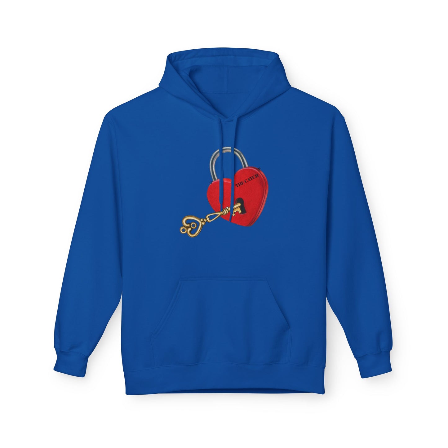 Heart Lock & Key Fleece Hoodie - Cozy Valentine’s Day Gift - THE CATCH