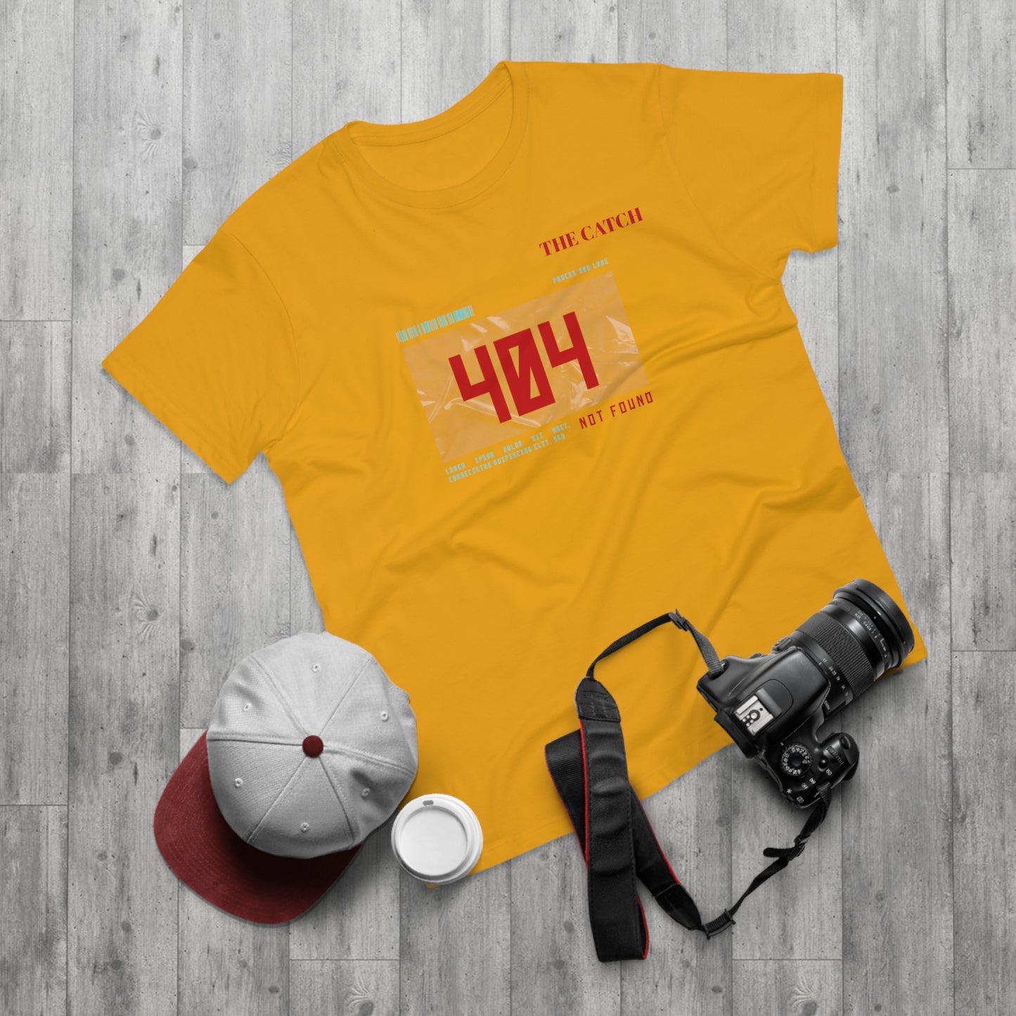 404 Not Found Graphic T-Shirt for Men - Casual Retro Tee