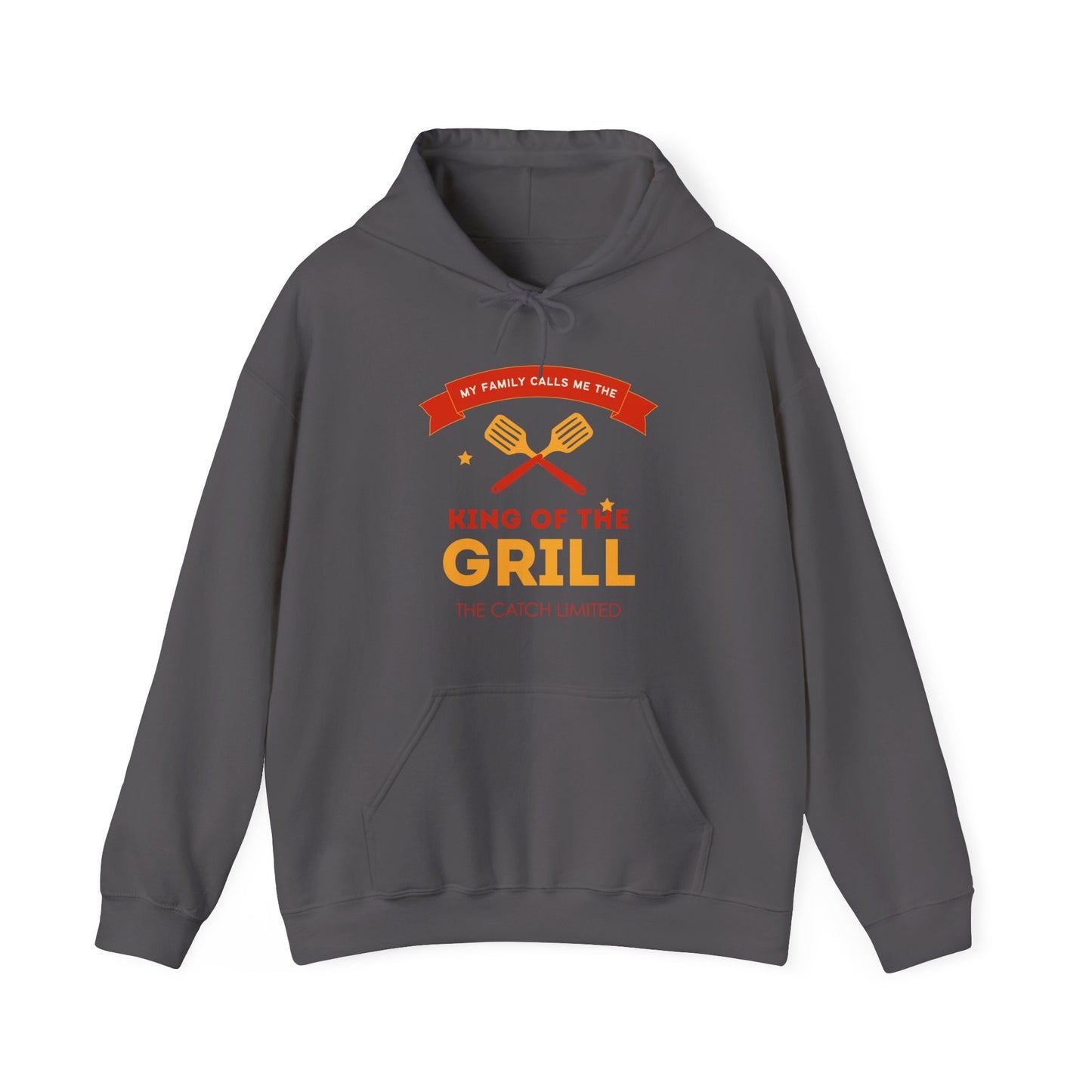 King of the Grill Heavy Blend™ Hooded Sweatshirt, BBQ Sweatshirt, Father's Day Gift, Grilling Hoodie, Casual Comfort Wear - THE CATCH