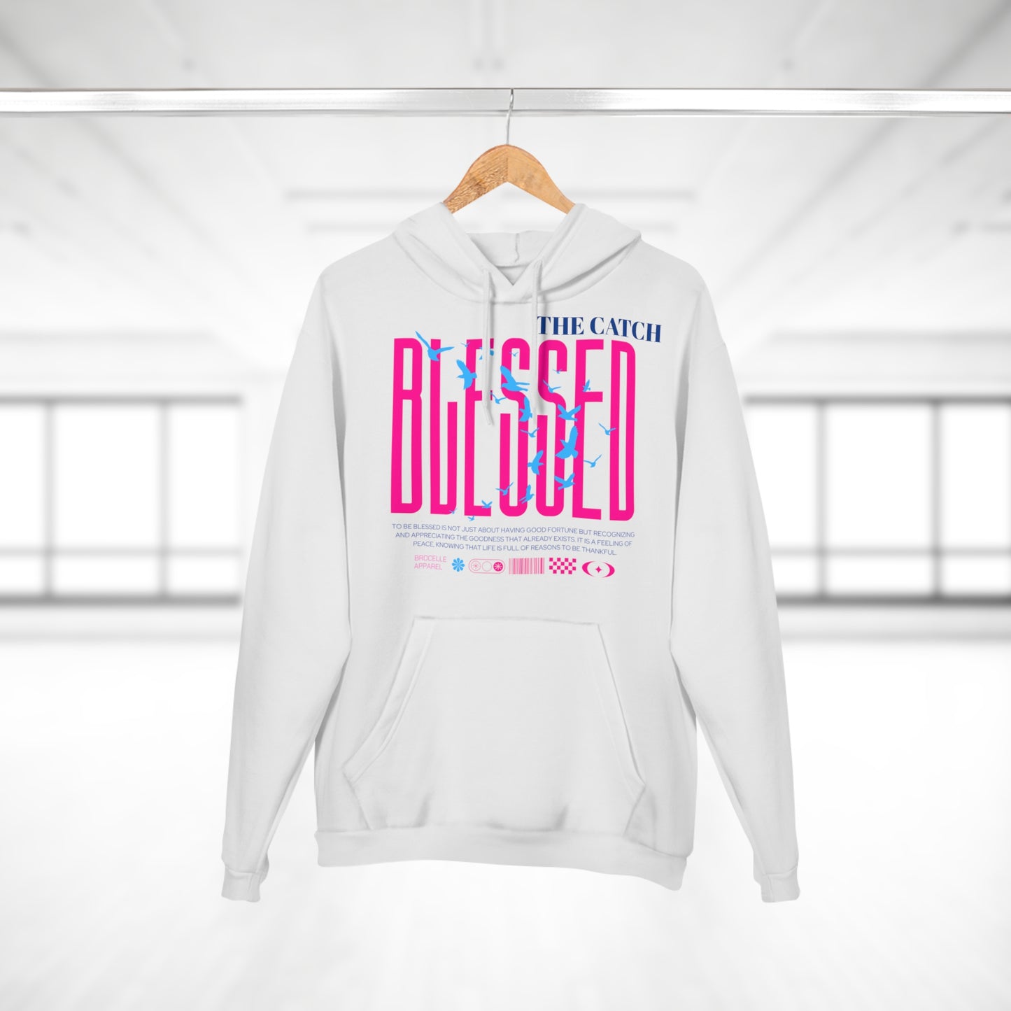 Blessed Pullover Hoodie - Comfy Spiritual Wear for Everyday Inspiration