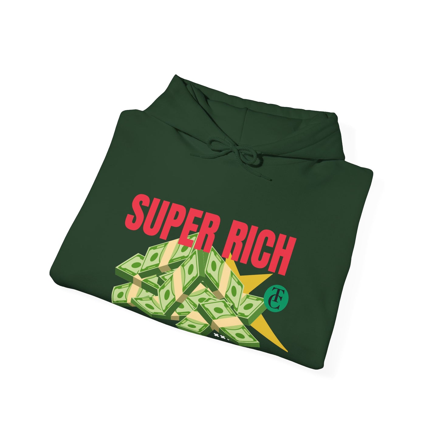 Super Rich Hoodie: Casual, Trendy Sweatshirt for Wealth Enthusiasts, Perfect Gift for Birthdays, Graduations, Holidays