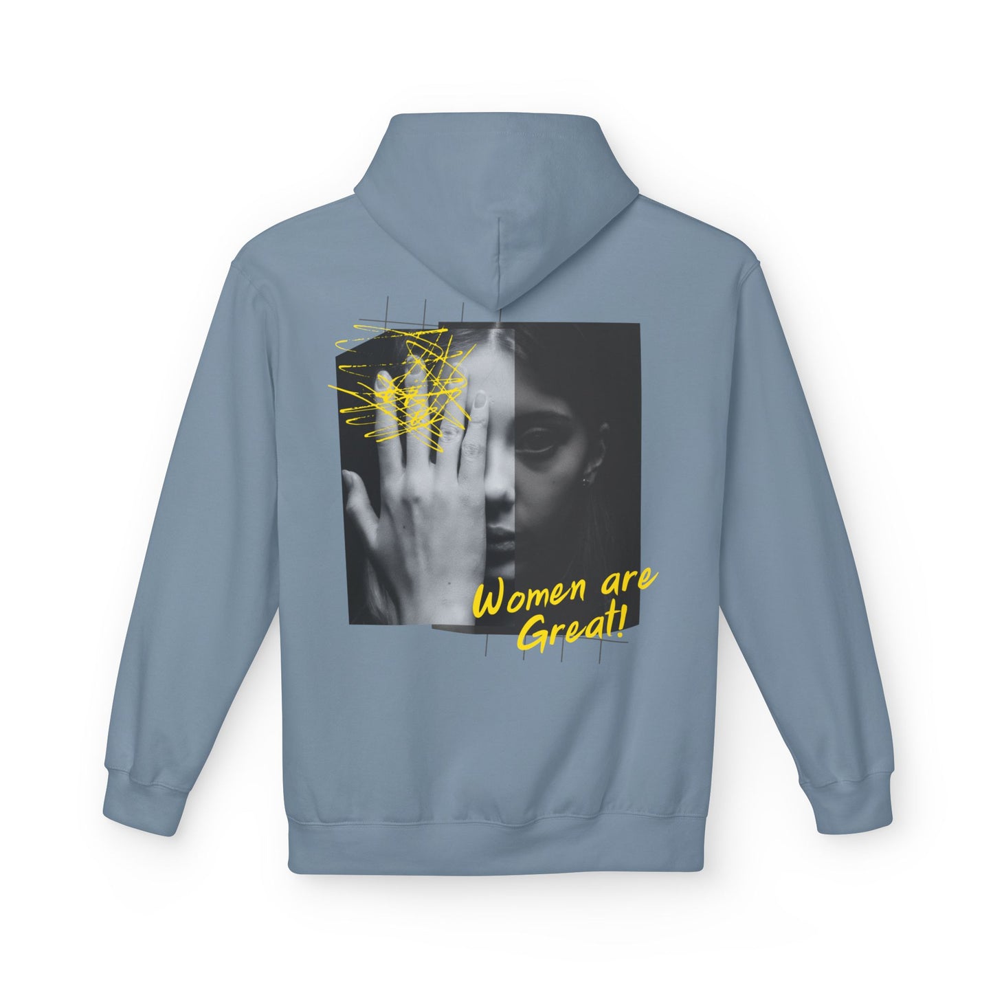 Empowering Women's Fleece Hoodie - "Strong Women Don't Wilt, They Bloom"