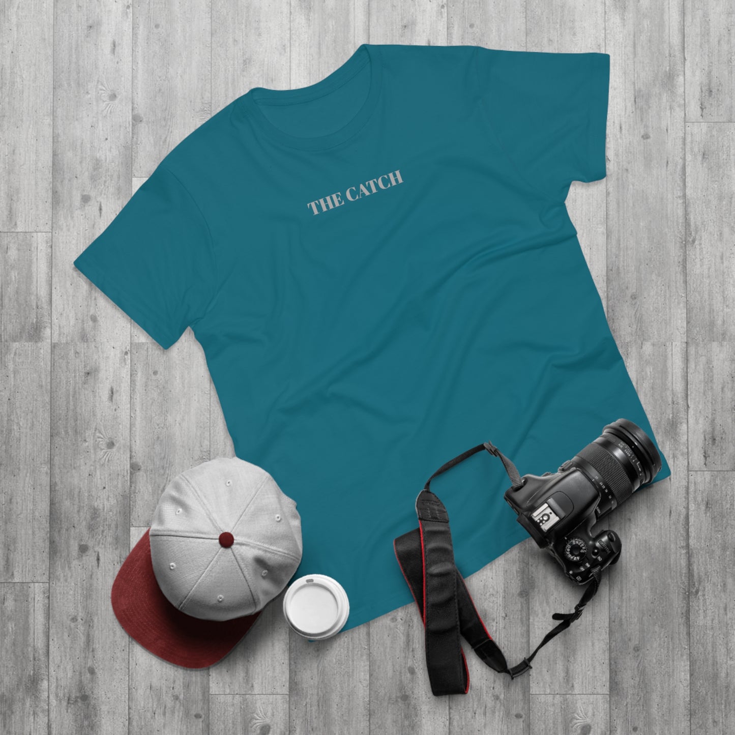 Men's Orange T-Shirt with 'The Catch' and Authentic Design - Perfect for Casual Wear & Gifts