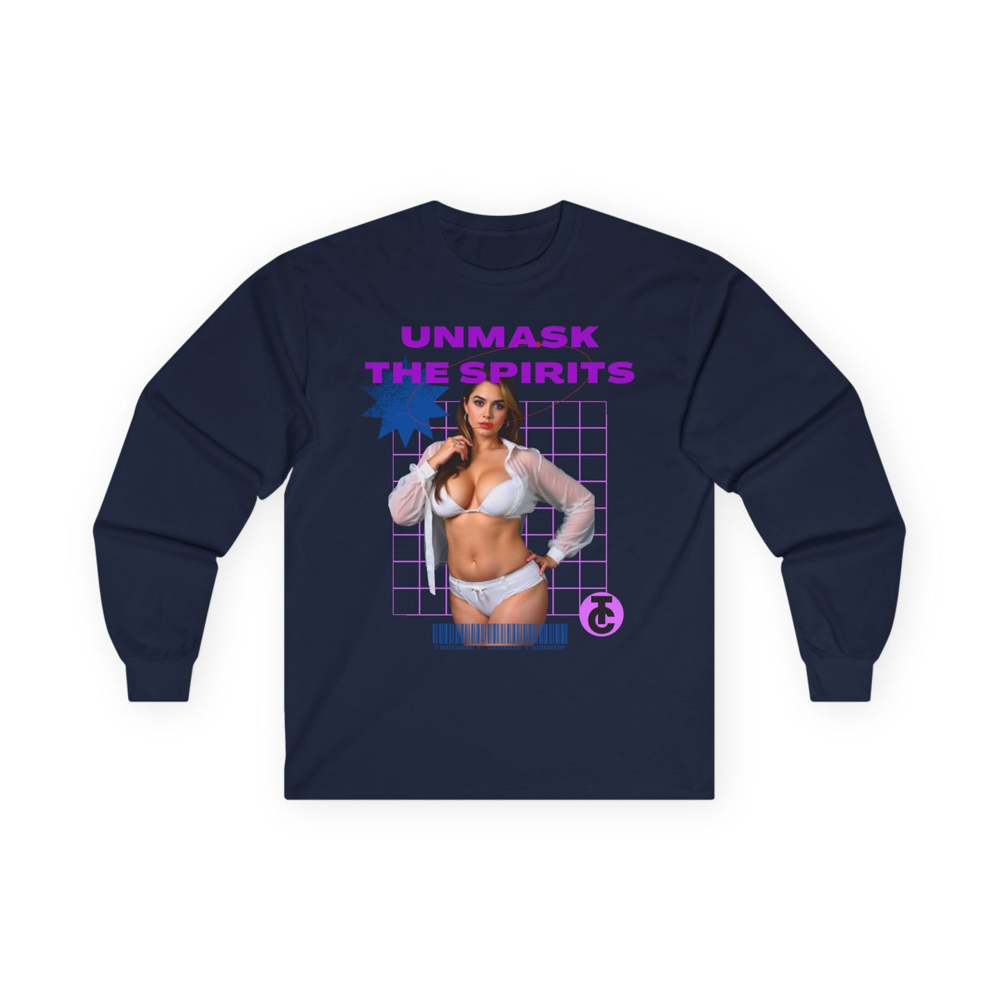 Long Sleeve Tee - 'Unmask the Spirits' Graphic - THE CATCH