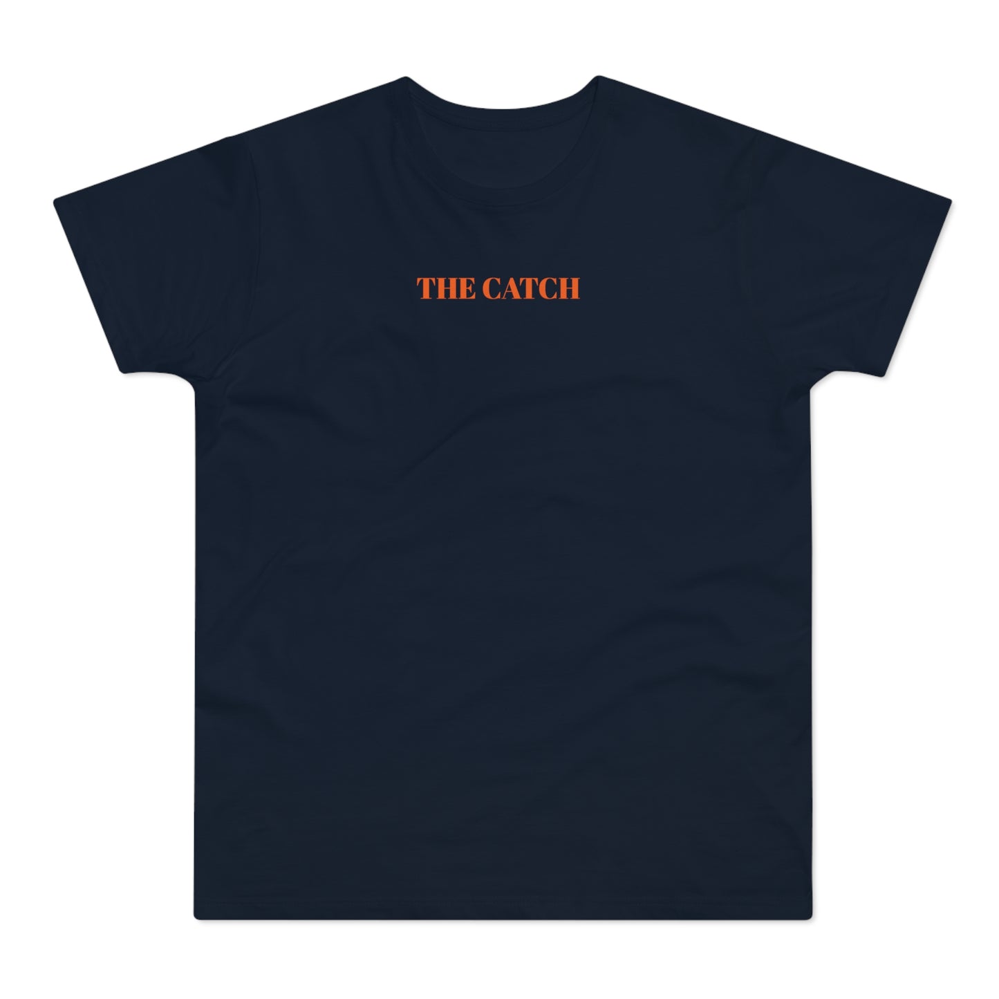 Men's Orange T-Shirt with 'The Catch' and Authentic Design - Perfect for Casual Wear & Gifts