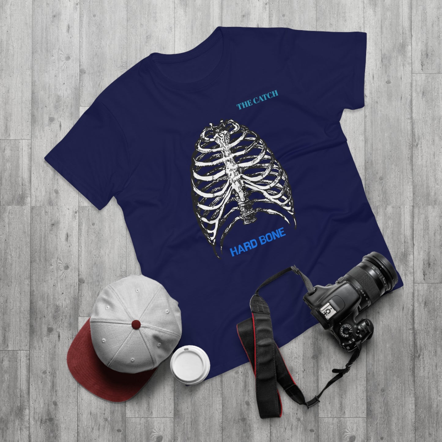Men's Graphic T-Shirt - "Hard Bone" Rib Cage Design