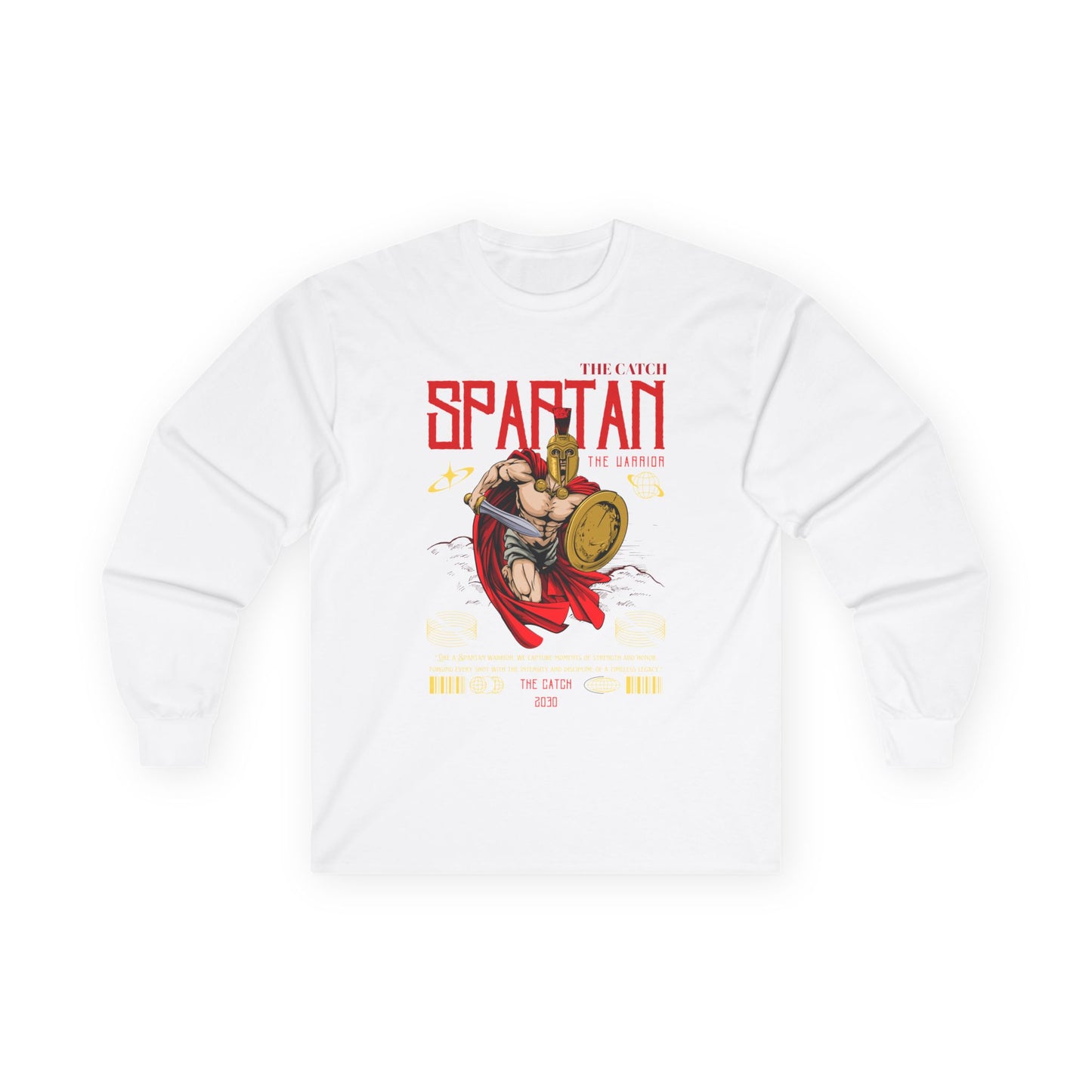 Spartan Warrior Long Sleeve Tee - Perfect for Fitness Enthusiasts & Cosplay - THE CATCH