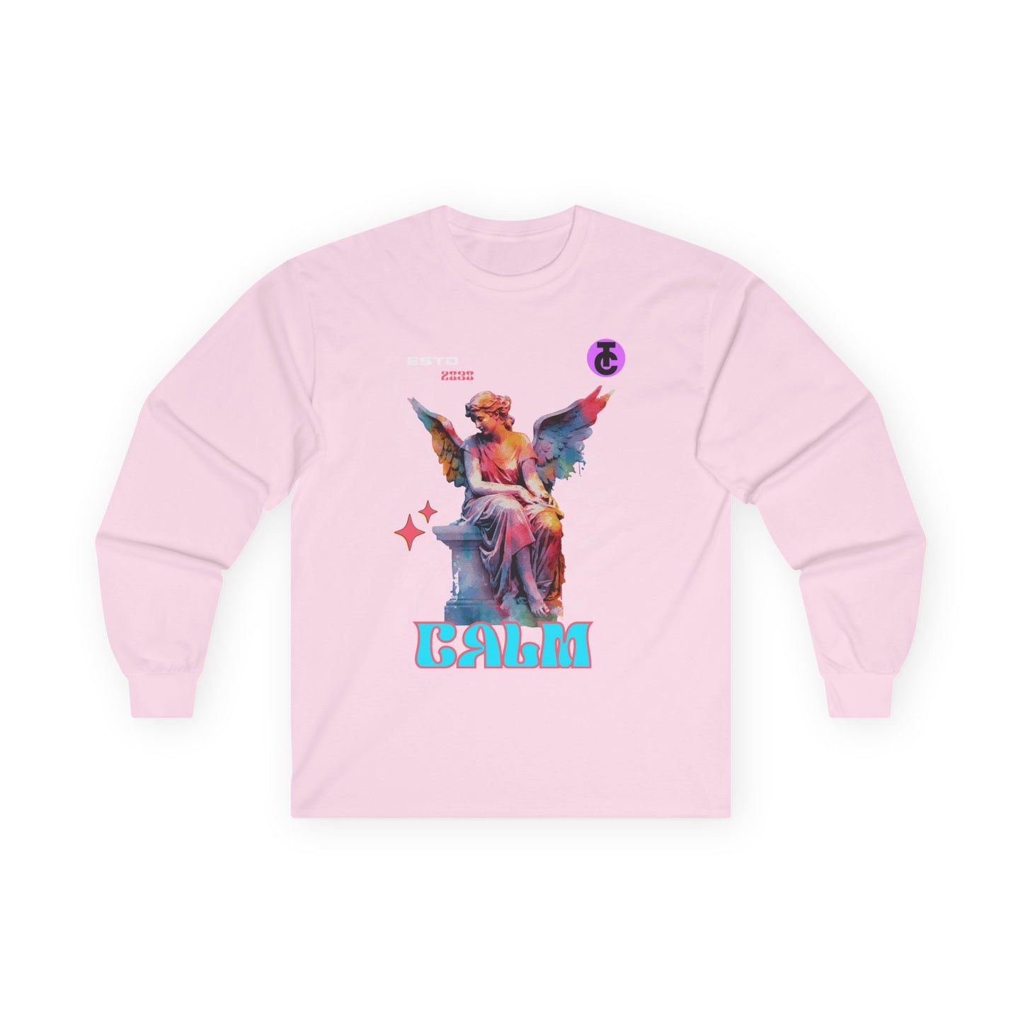 Calm Angel Long Sleeve Tee - Ultra Cotton Graphic Tee - THE CATCH