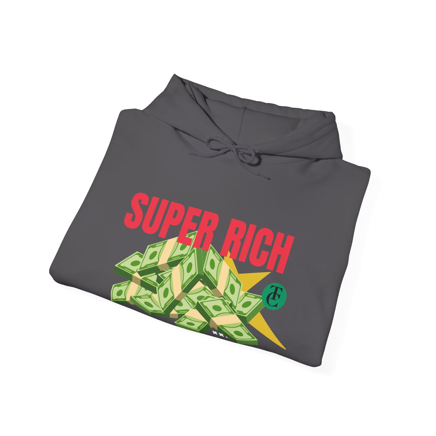 Super Rich Hoodie: Casual, Trendy Sweatshirt for Wealth Enthusiasts, Perfect Gift for Birthdays, Graduations, Holidays