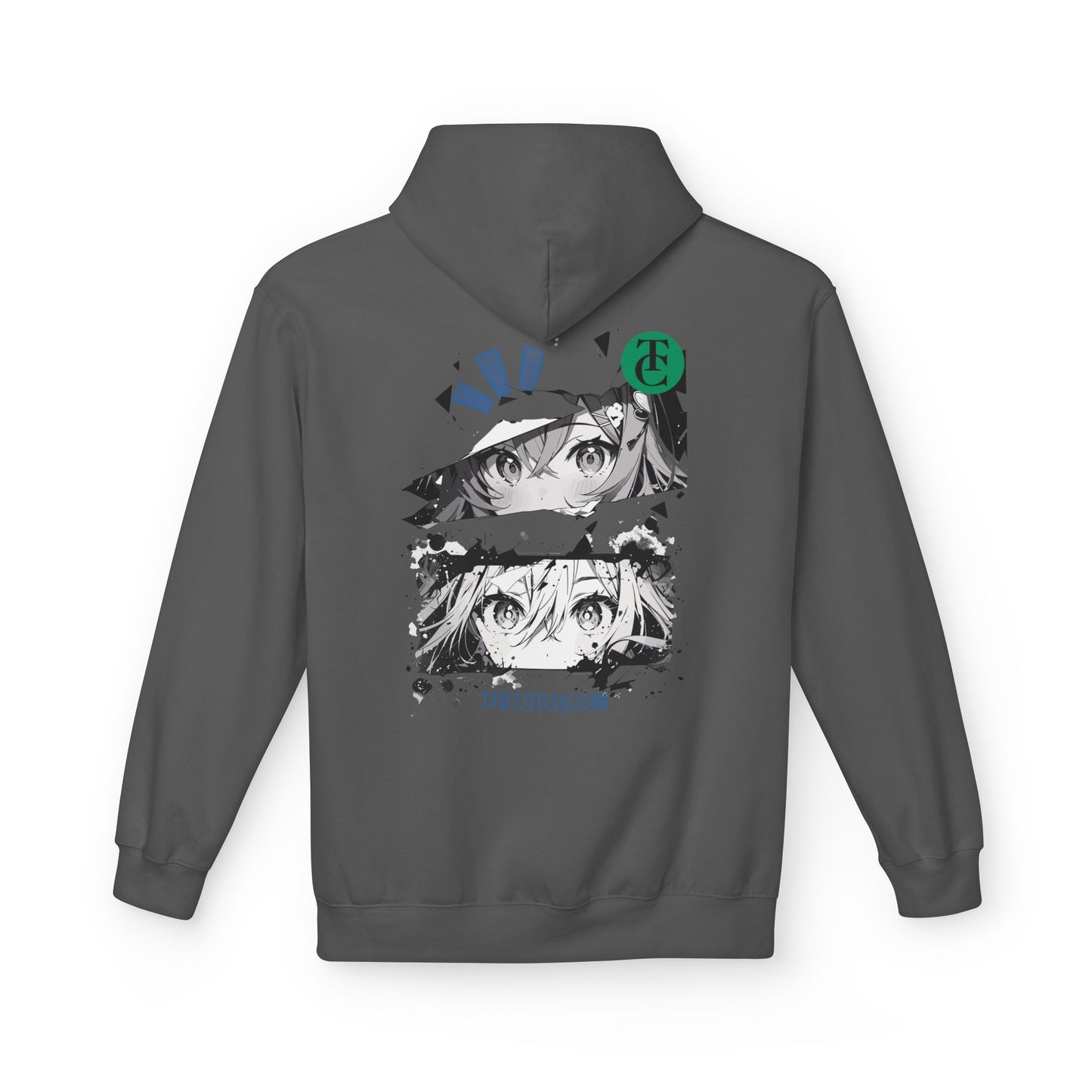 Midweight Fleece Hoodie with Eye-Catching Graphic Design