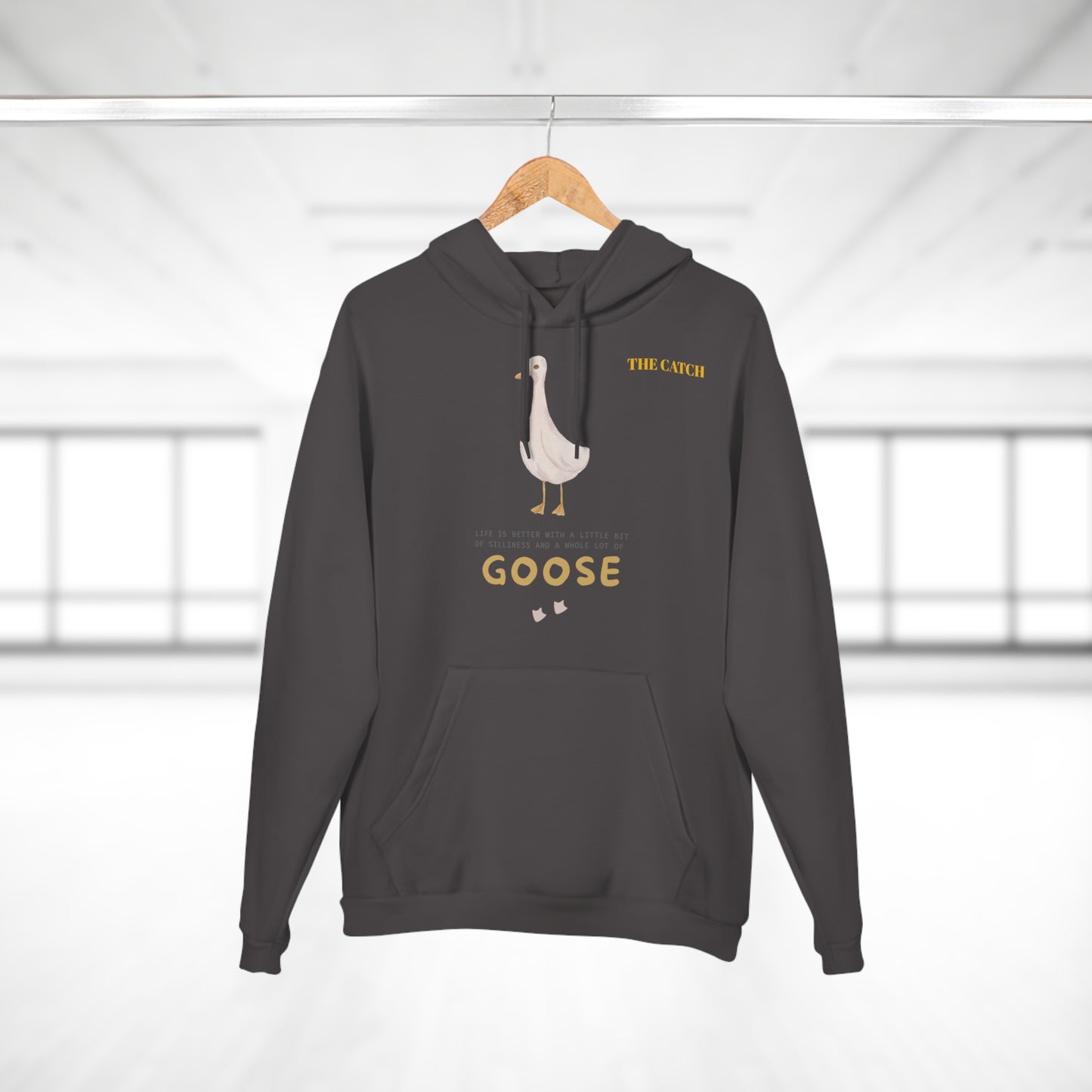 Funny Goose Quote Pullover Hoodie - Life is Better with a Little Bit of Goose