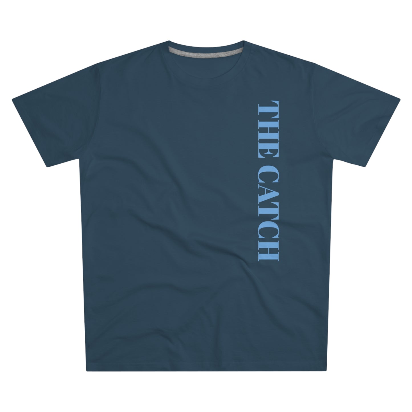 Urban Fashion Men's Modern-fit Tee - 'THE CATCH' Graphic Shirt for Trendsetters - THE CATCH