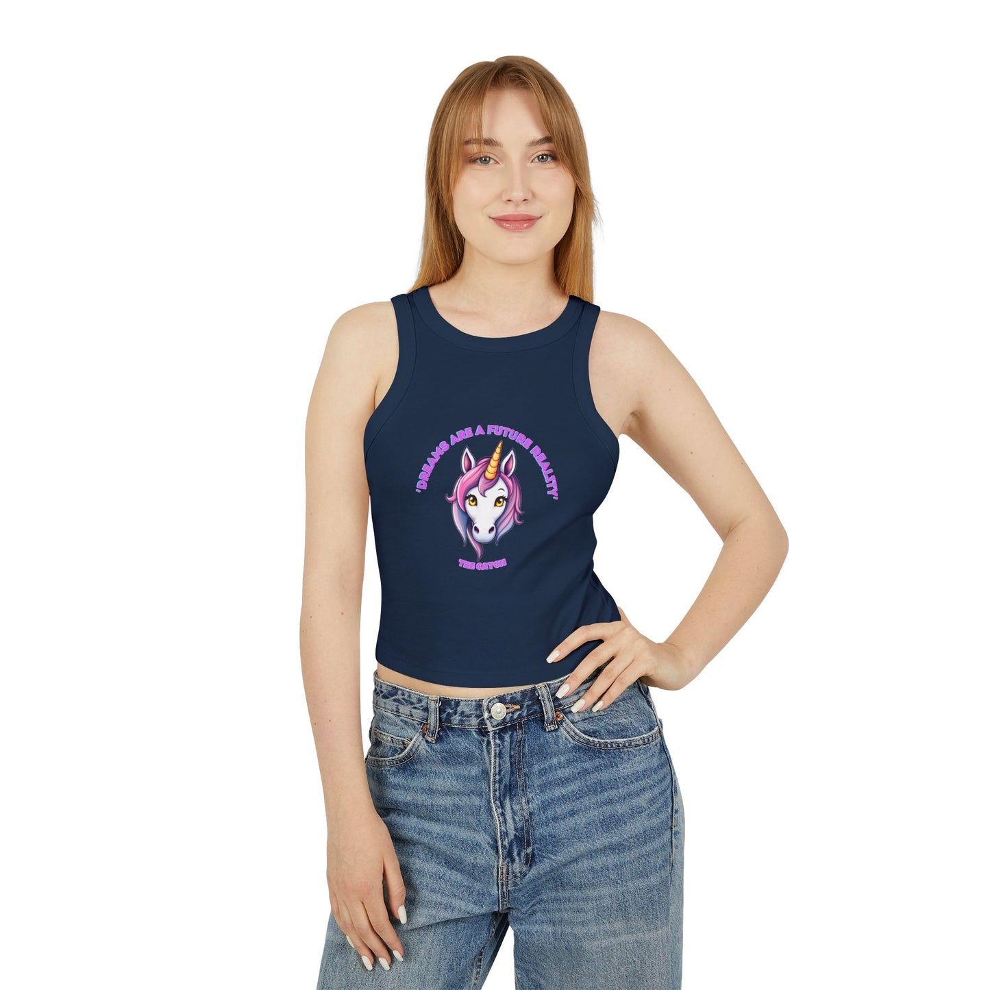 Women's Micro Rib Racer Tank Top - THE CATCH