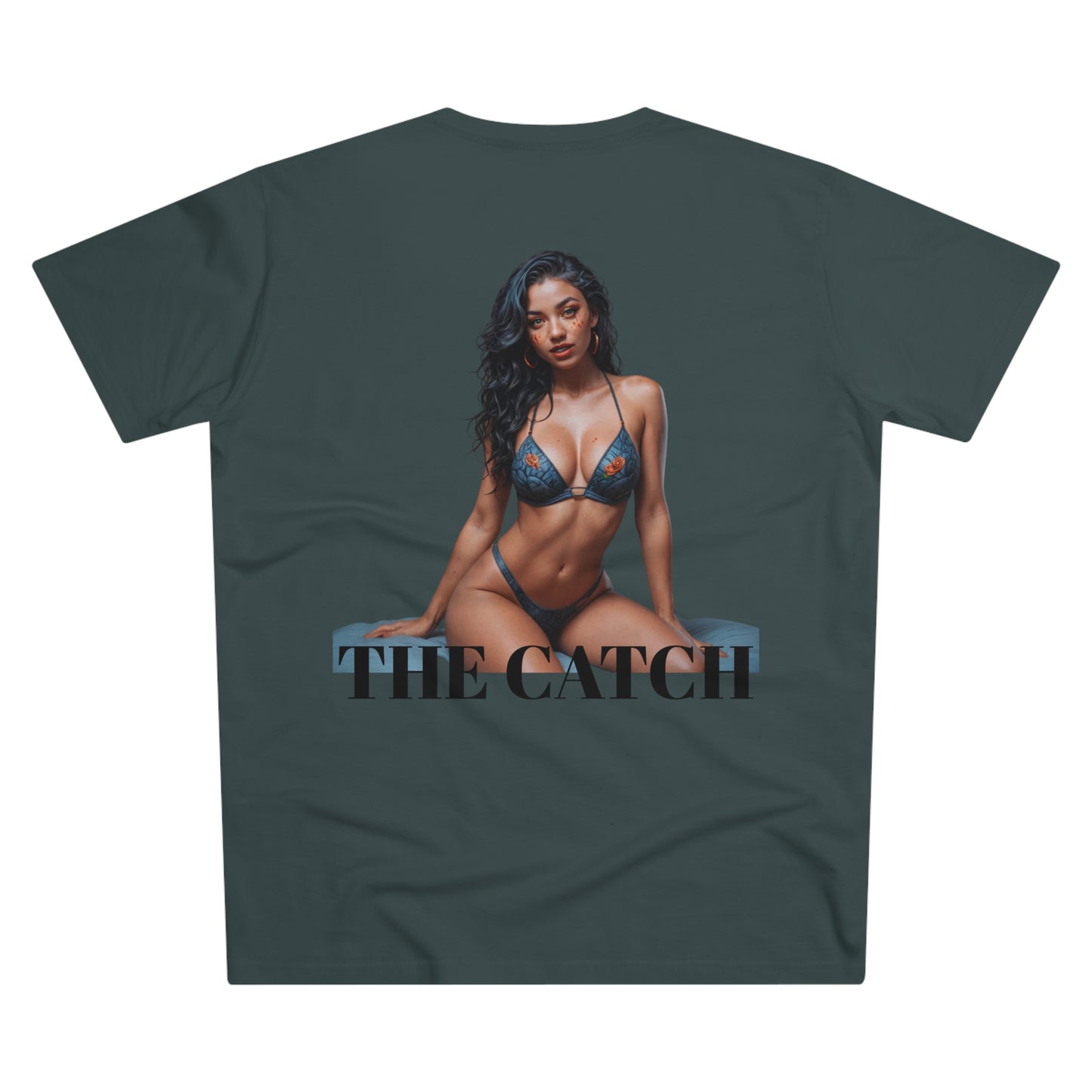 Men's Modern-Fit Tee - Stylish Casual Tee with "THE CATCH" Design