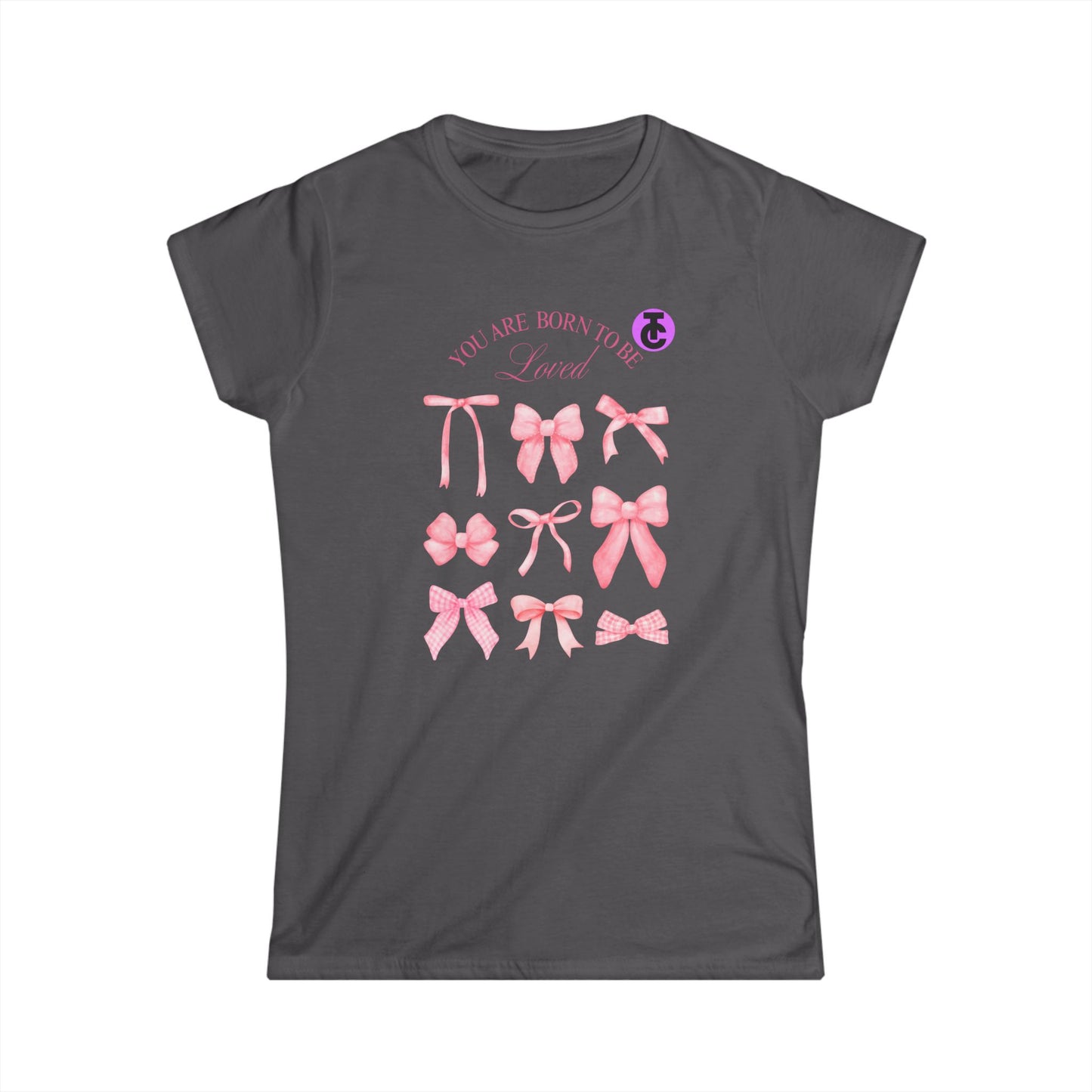 Chic Bow-Themed Women's Softstyle Tee - Perfect for Casual Days, Birthdays, and Celebrations, Birthday Gift, Cute Graphic Shirt - THE CATCH