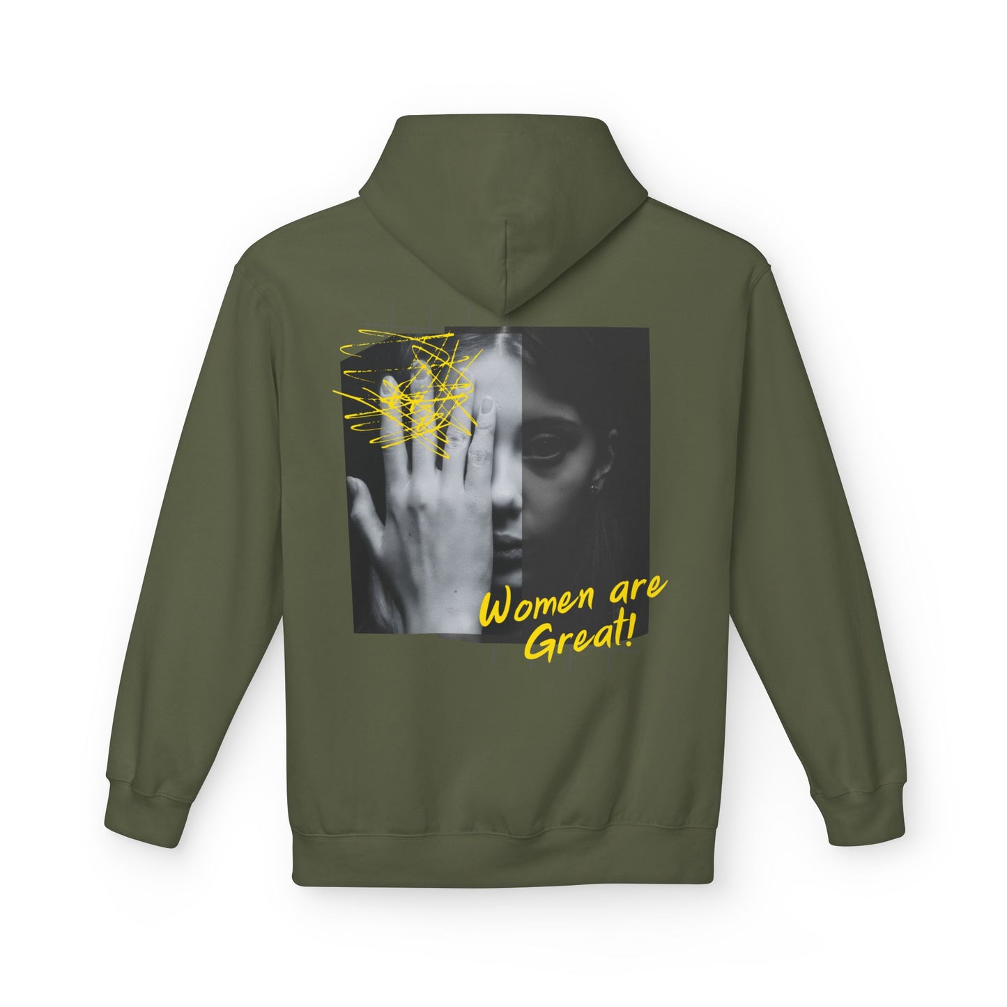 Empowering Women's Fleece Hoodie - "Strong Women Don't Wilt, They Bloom"