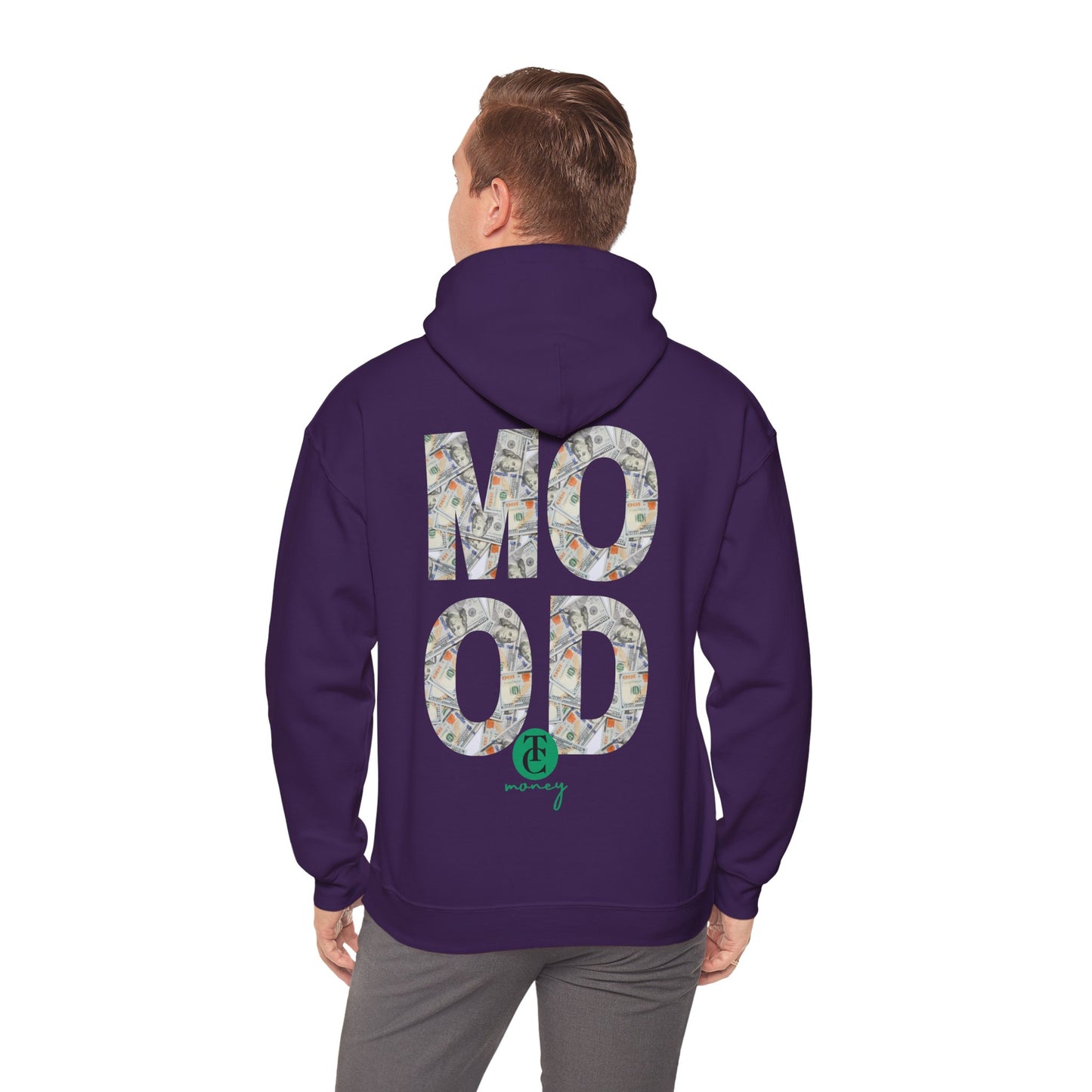 Trendy Hooded Sweatshirt - 'MOOD' Graphic, Comfortable Streetwear, Gift for Friends, Cozy Lounge Wear, Casual Outfit
