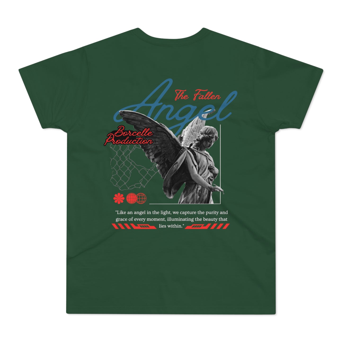 Men's Graphic T-Shirt - 'The Catch' Fallen Angel Design