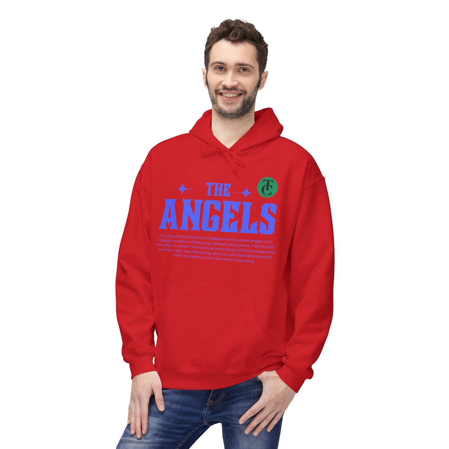 Angels Graphic Hoodie -Midweight Softstyle Fleece for Casual Comfort