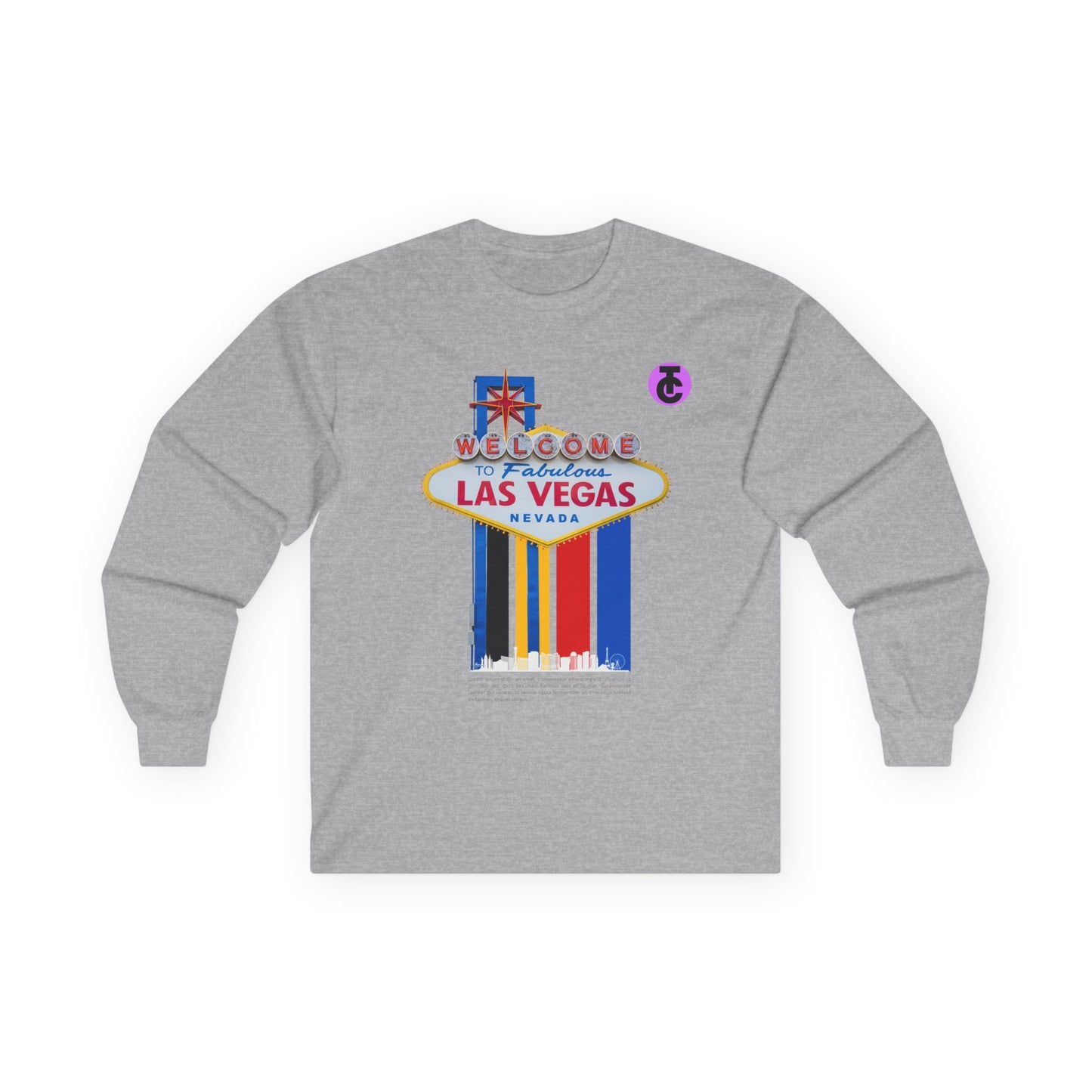 Las Vegas Welcome Long Sleeve Tee - Fun Travel Shirt - THE CATCH