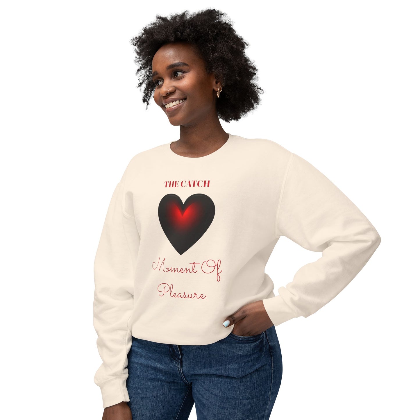 Woman's Lightweight Crewneck Sweatshirt - THE CATCH