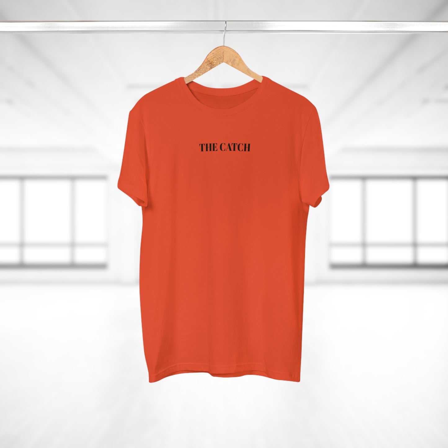 Men's Orange T-Shirt with 'The Catch' and Authentic Design - Perfect for Casual Wear & Gifts