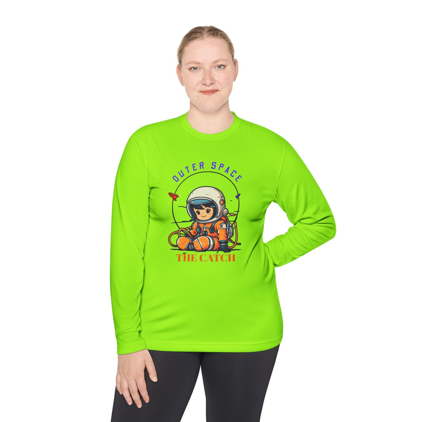 Outer Space Astronaut Lightweight Long Sleeve Tee